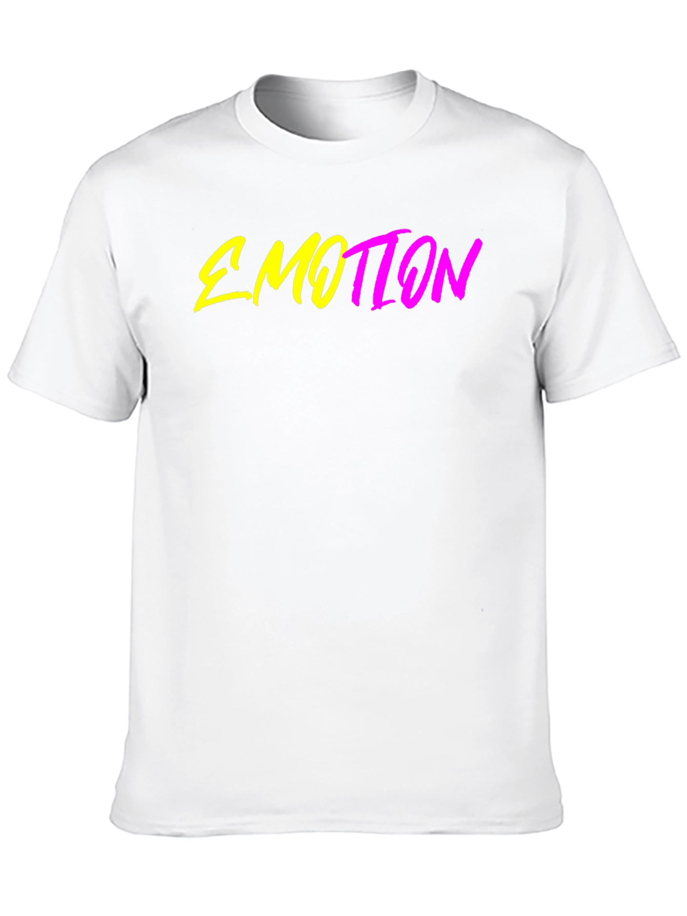 Emotion Graphic T-Shirt - Trendy Neon Design