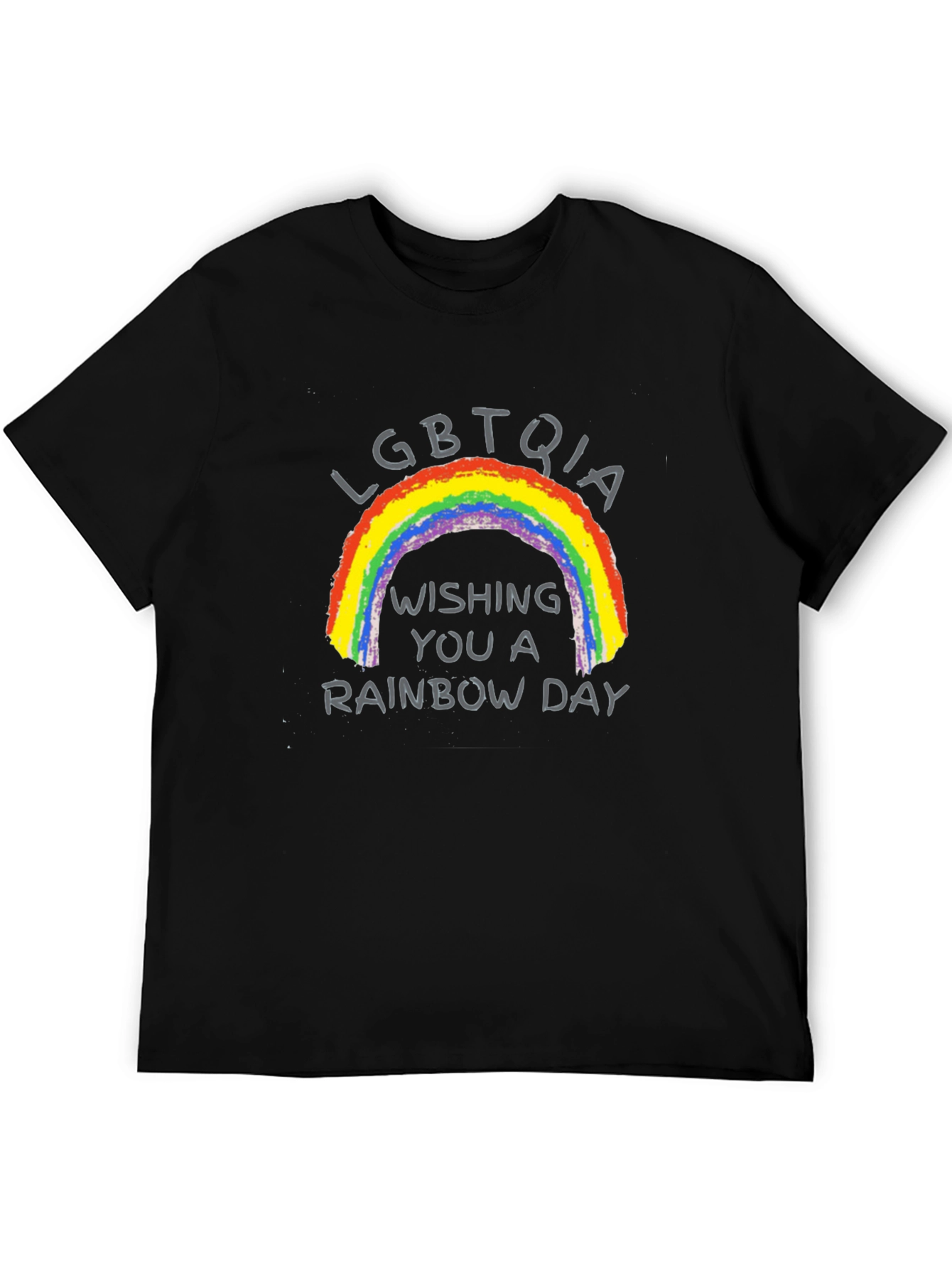 LGBTQIA Rainbow Day Black T-Shirt