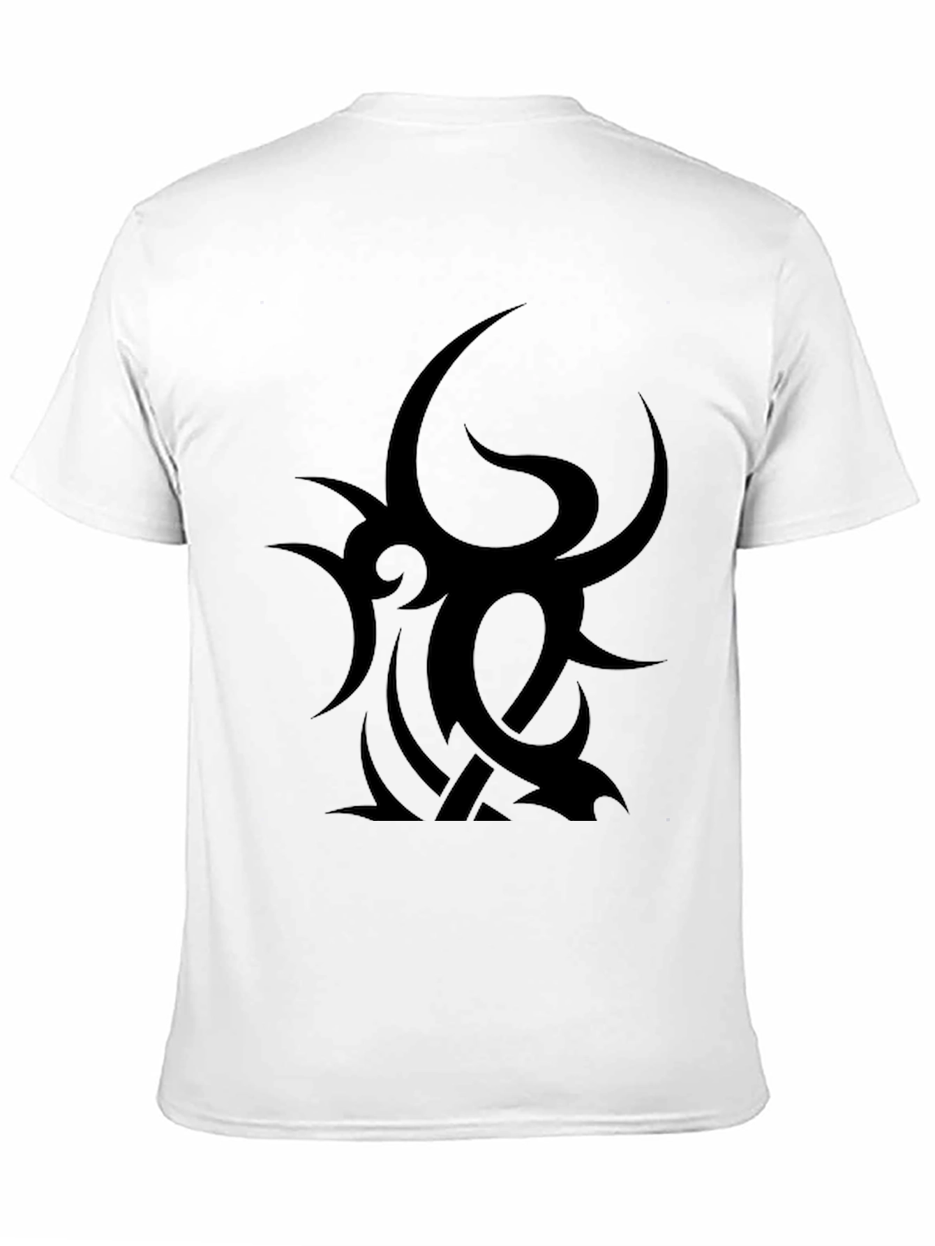 Tribal Graphic Black Tee - Bold & Edgy Style