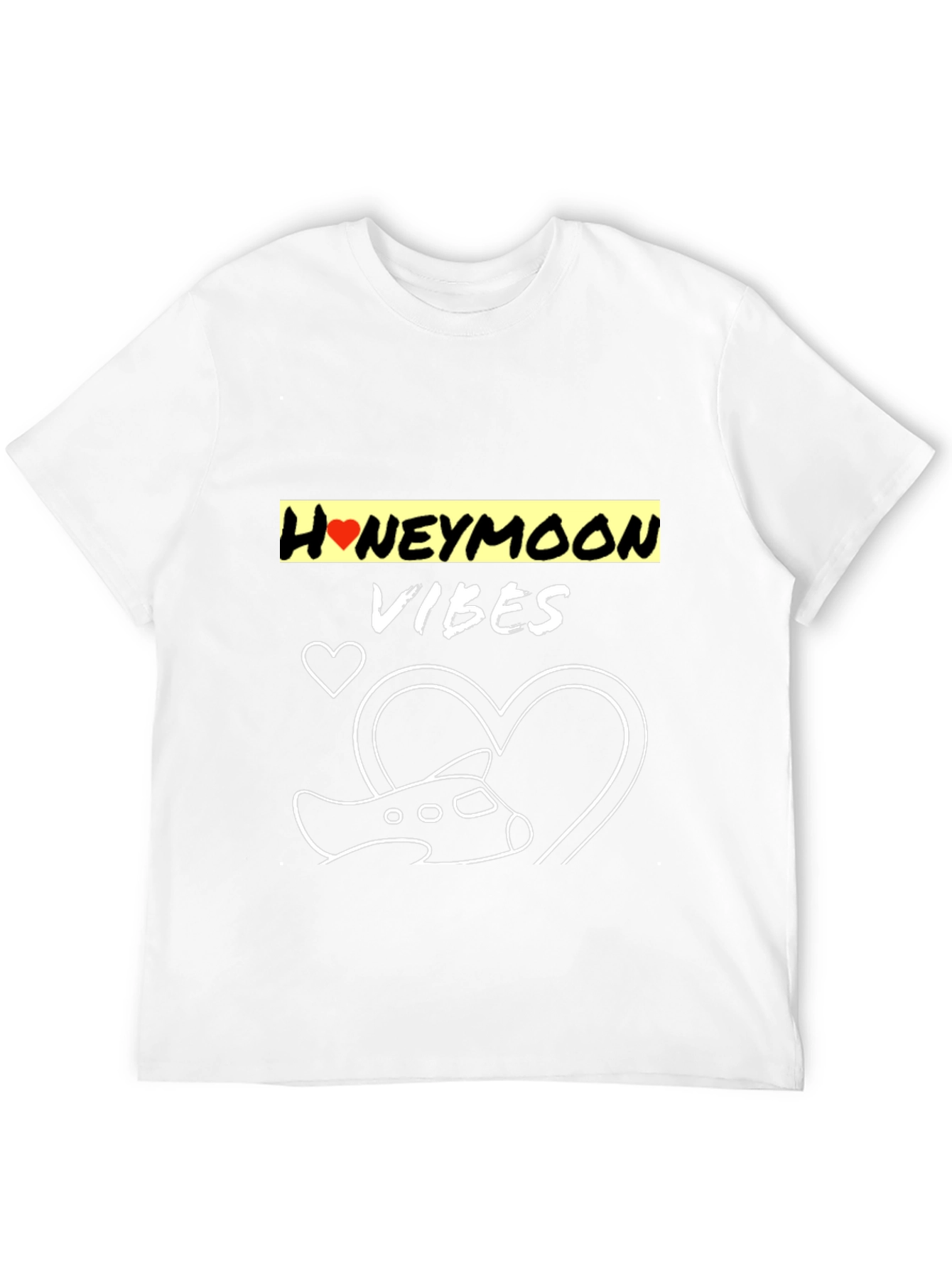 Honeymoon Vibes Black Graphic Tee