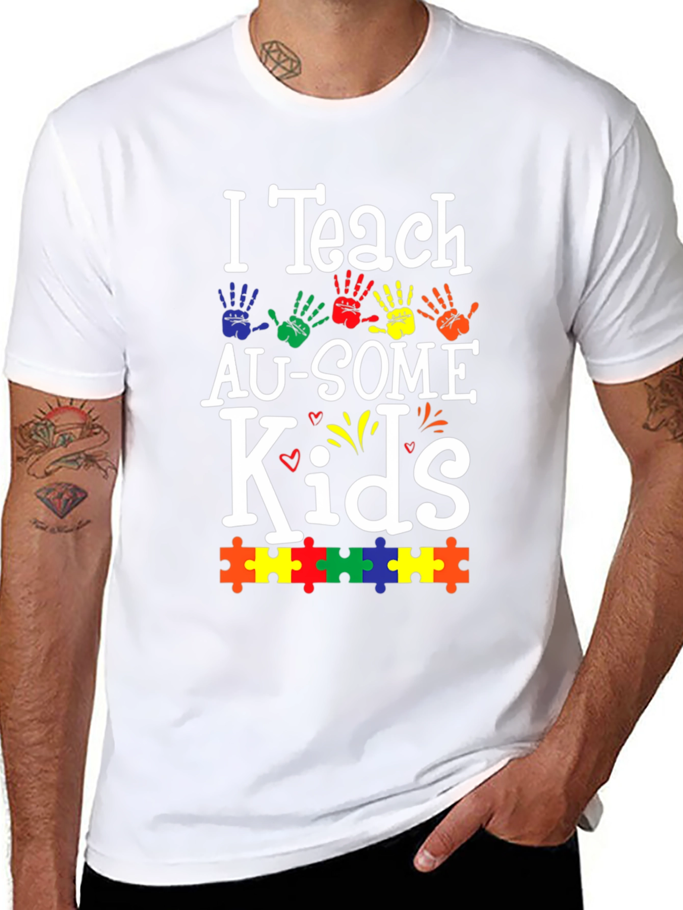 I Teach AU-SOME Kids T-Shirt Autism Awareness