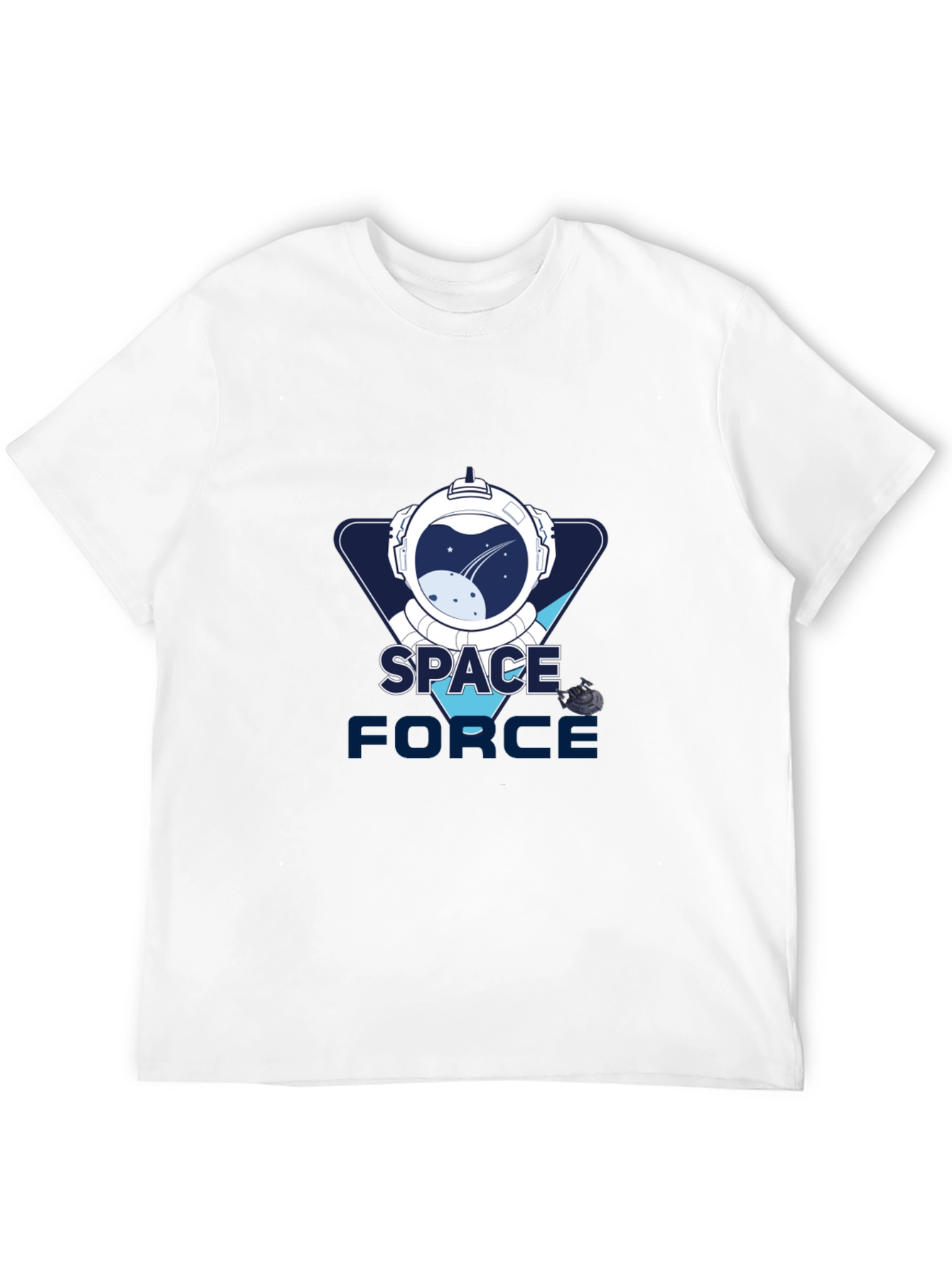Space Force Graphic T-Shirt - Black Cotton Tee