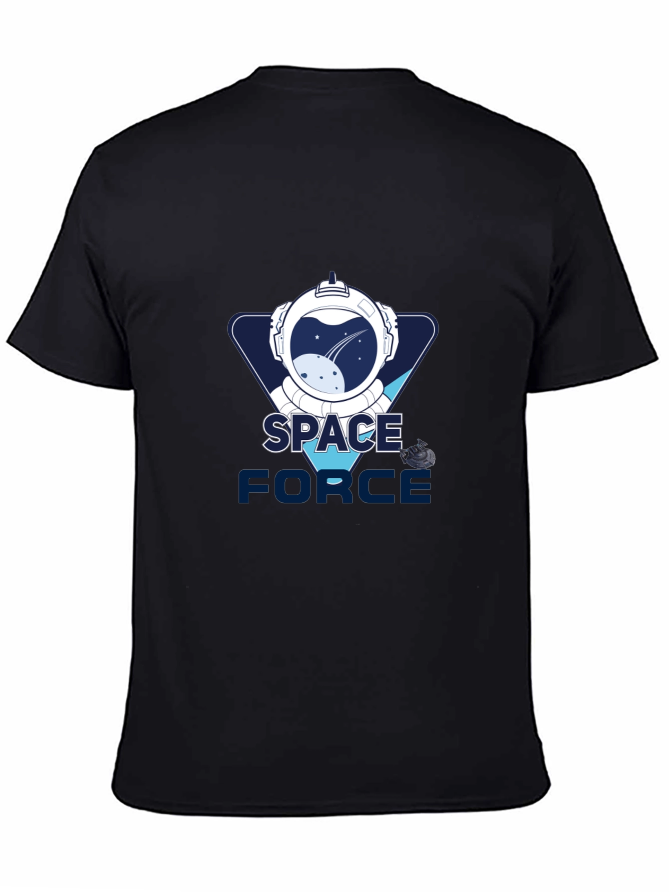Space Force Graphic T-Shirt - Black Cotton Tee