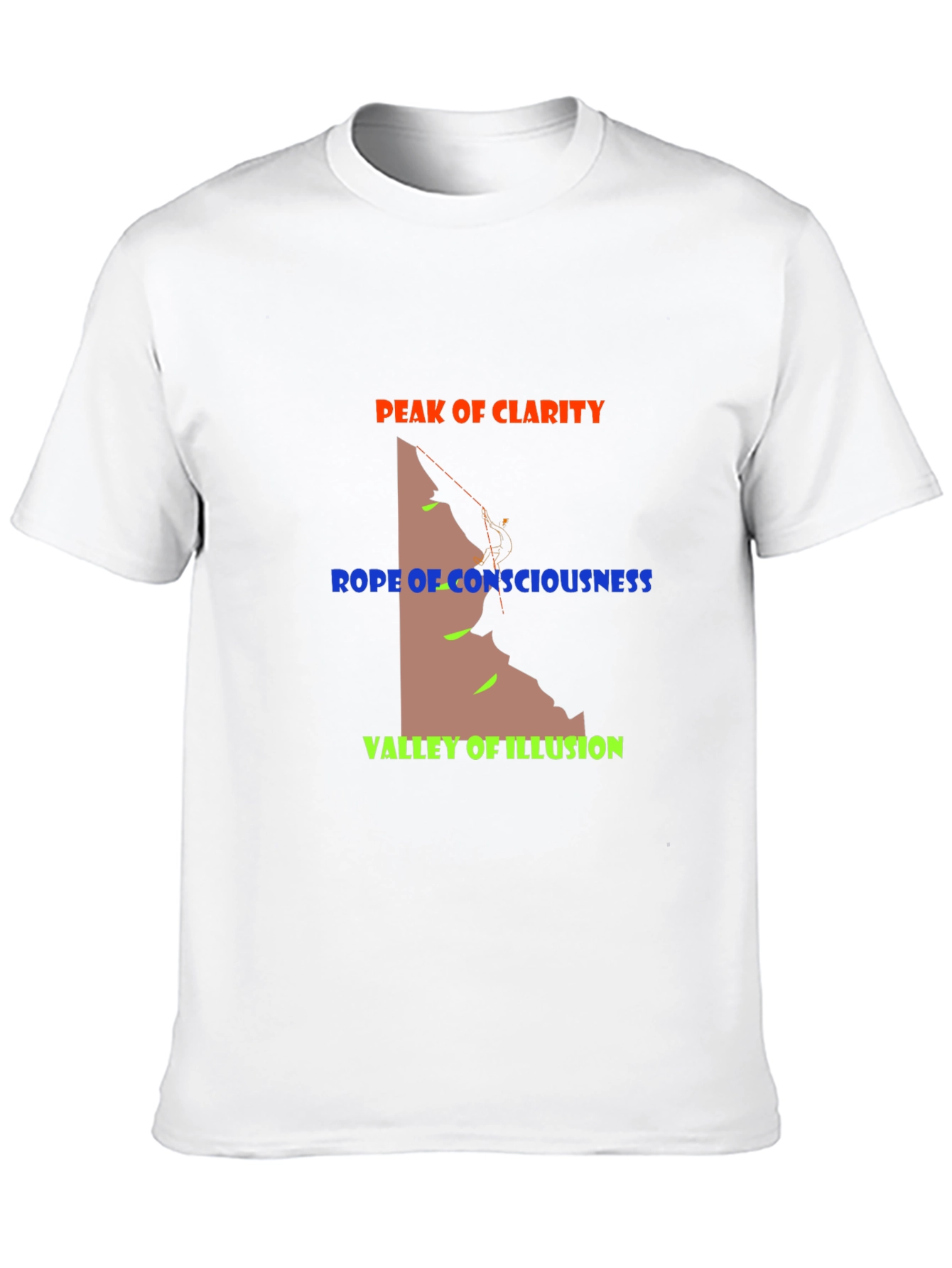 Peak Clarity Climbing Graphic Tee - Black