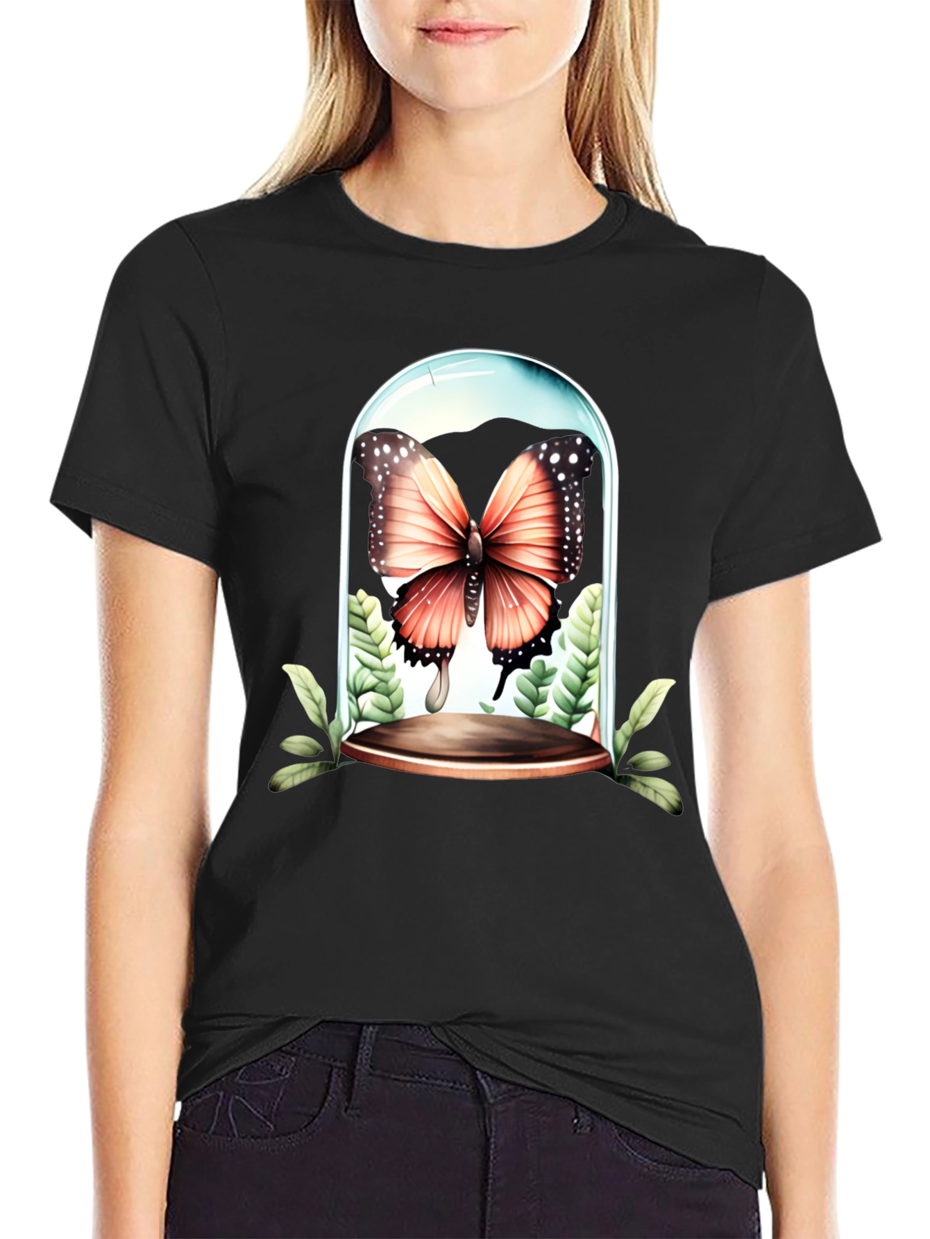 Butterfly Terrarium Graphic T-Shirt