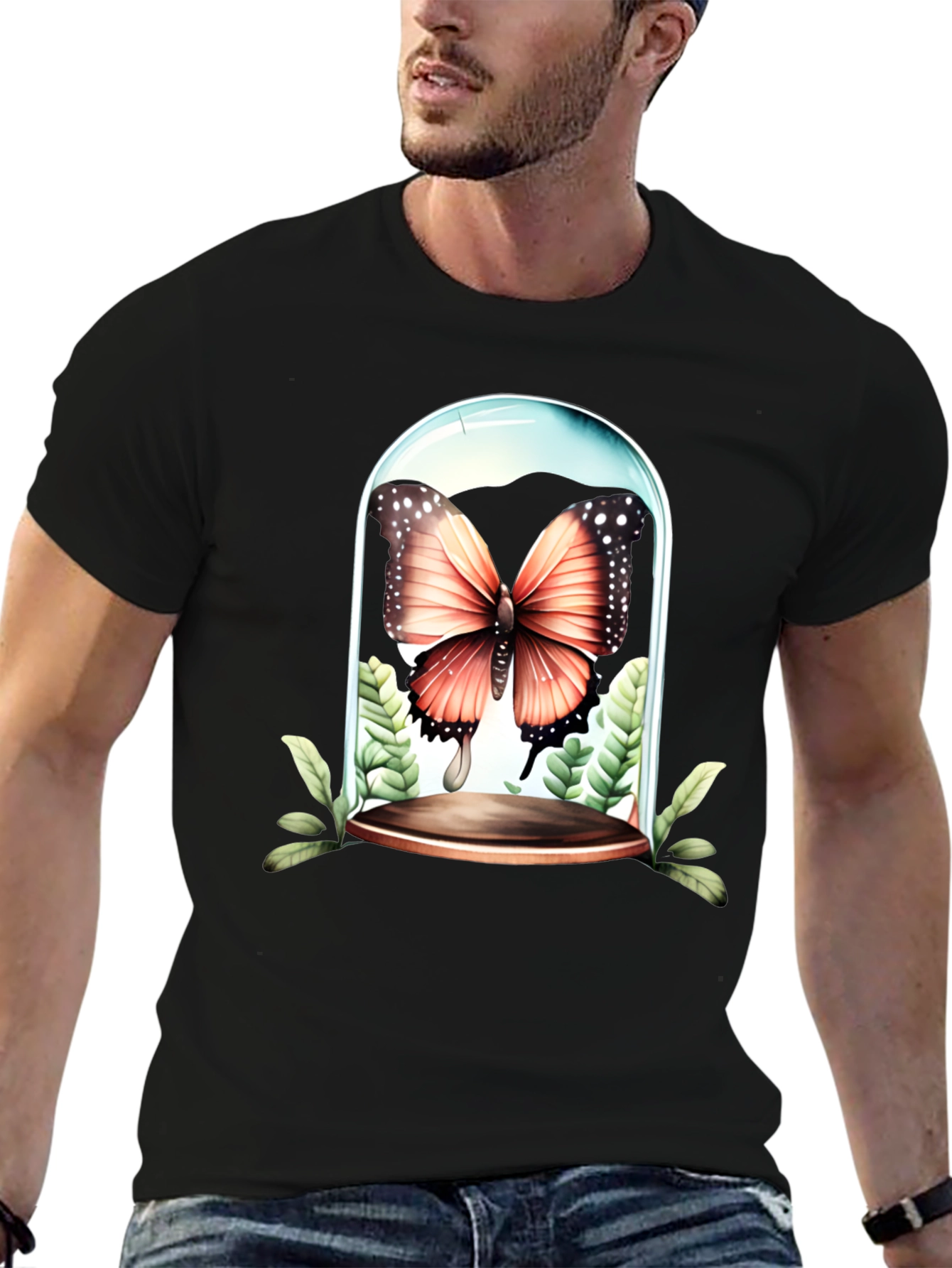 Butterfly Terrarium Graphic T-Shirt