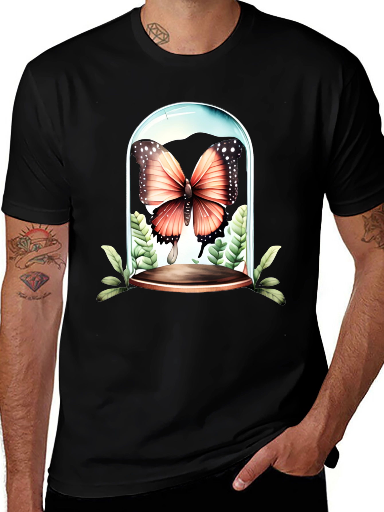 Butterfly Terrarium Graphic T-Shirt