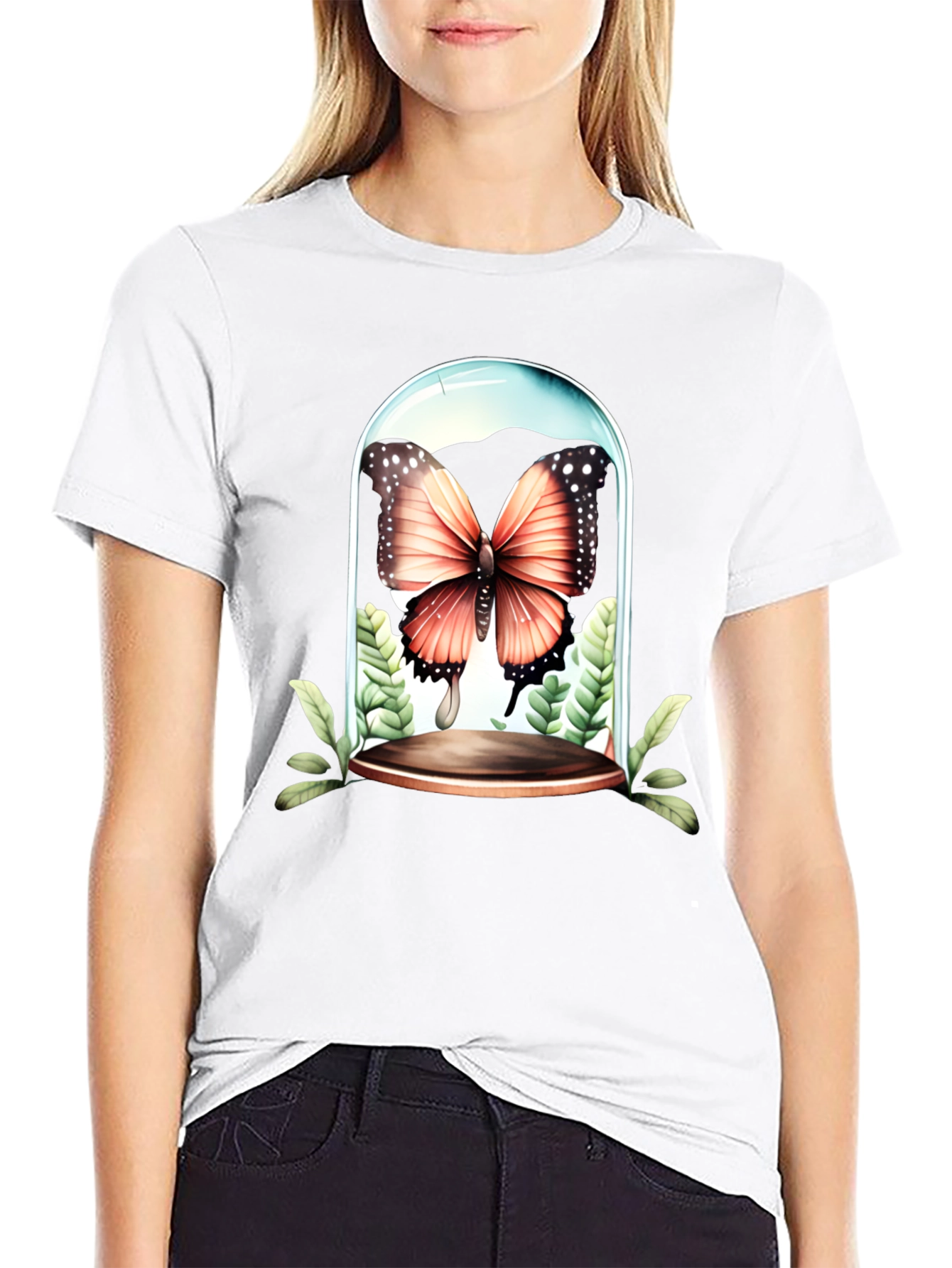 Butterfly Terrarium Graphic T-Shirt