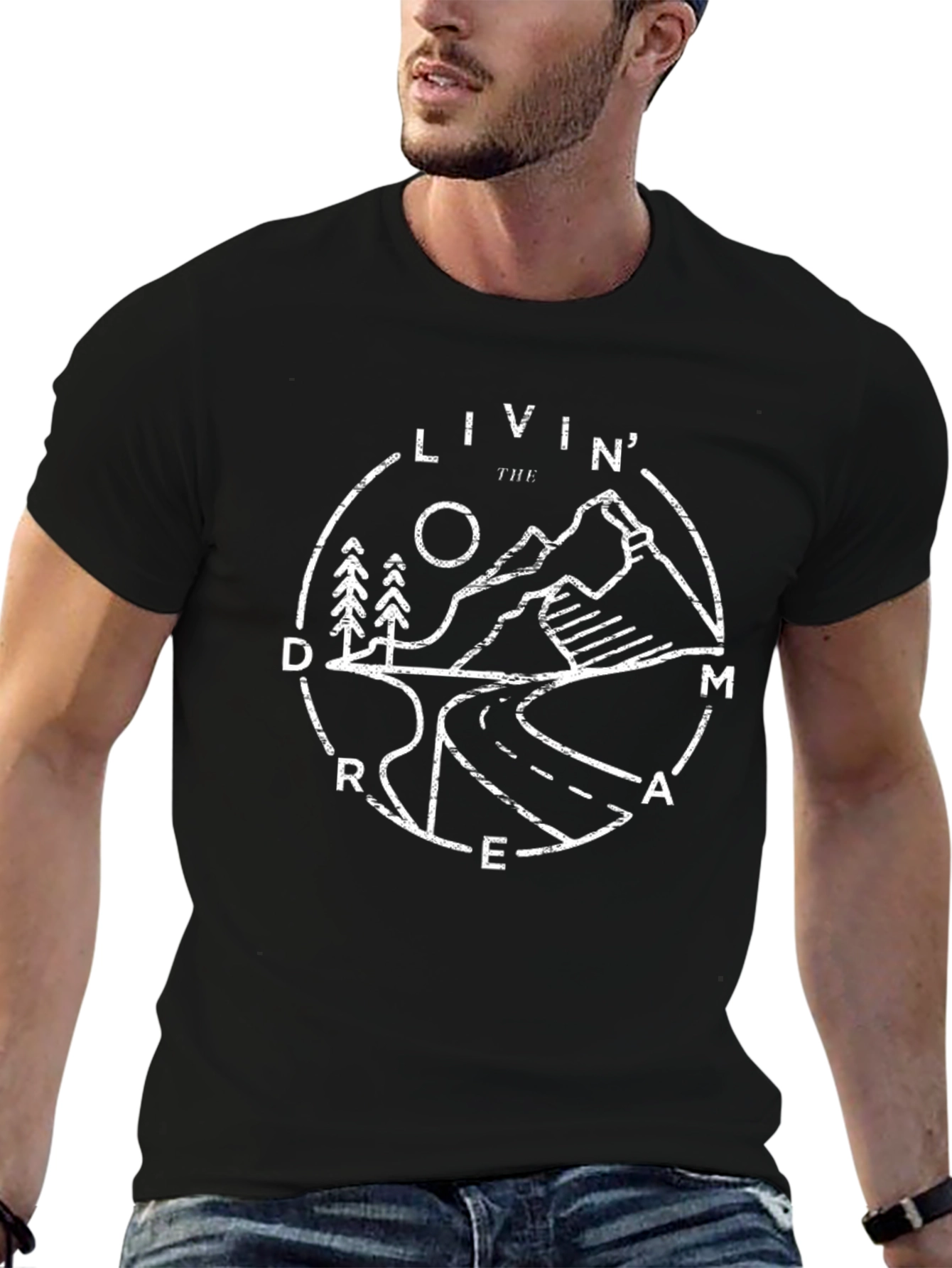 Livin the Dream Graphic Tee - Nature Adventure Design
