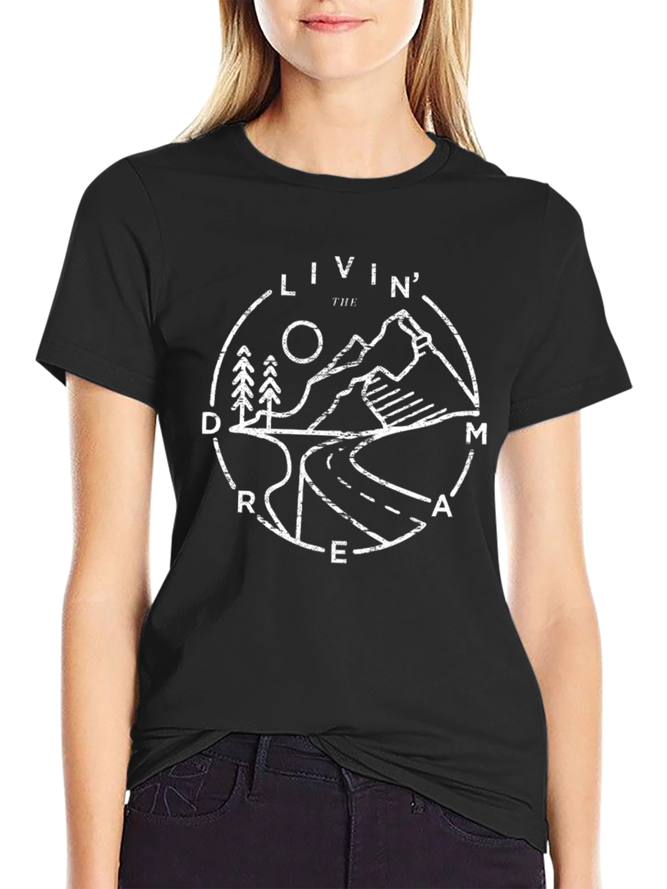 Livin the Dream Graphic Tee - Nature Adventure Design