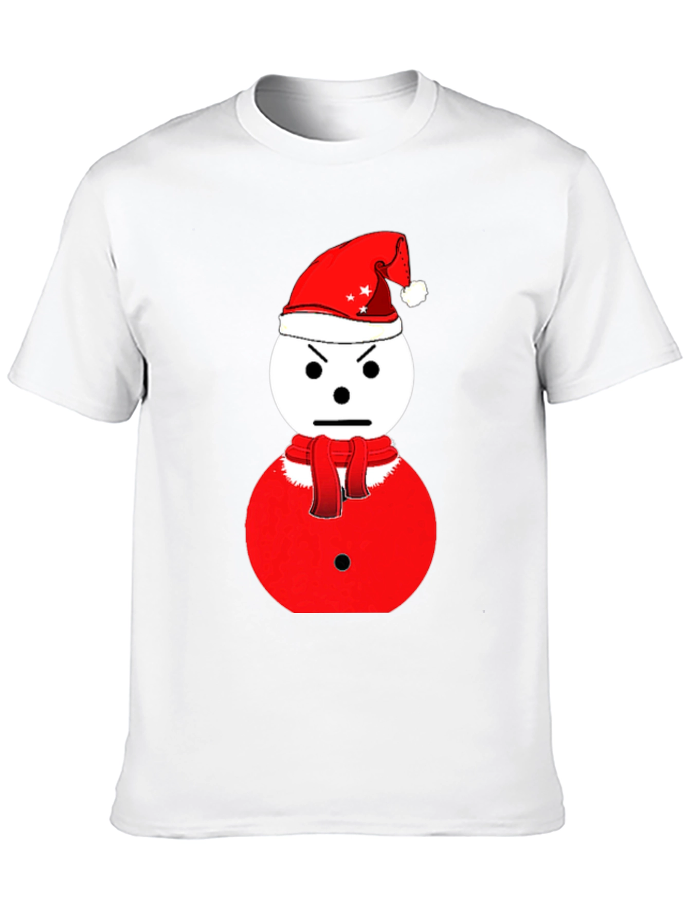 Grumpy Snowman Christmas T-Shirt - Holiday Humor