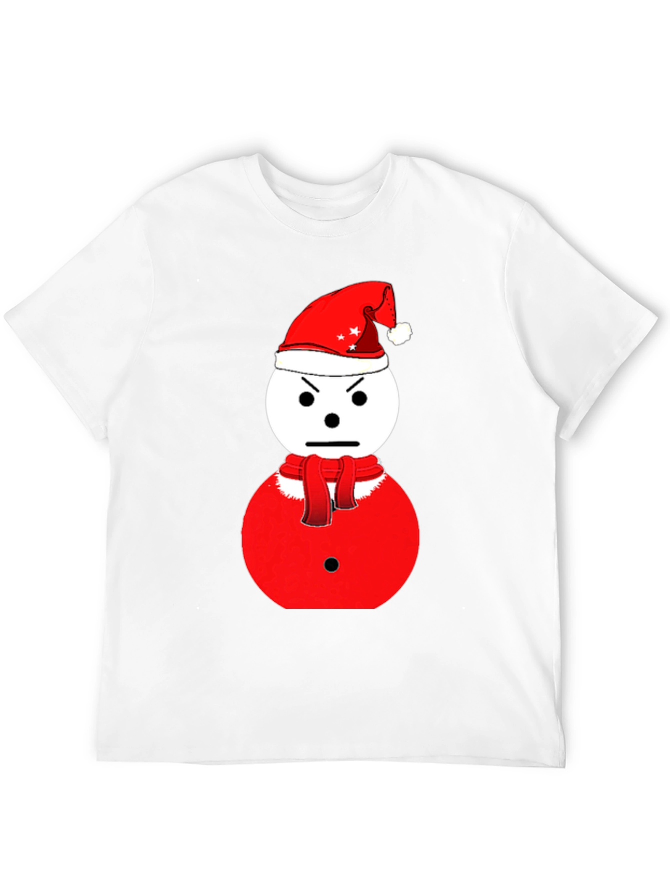 Grumpy Snowman Christmas T-Shirt - Holiday Humor