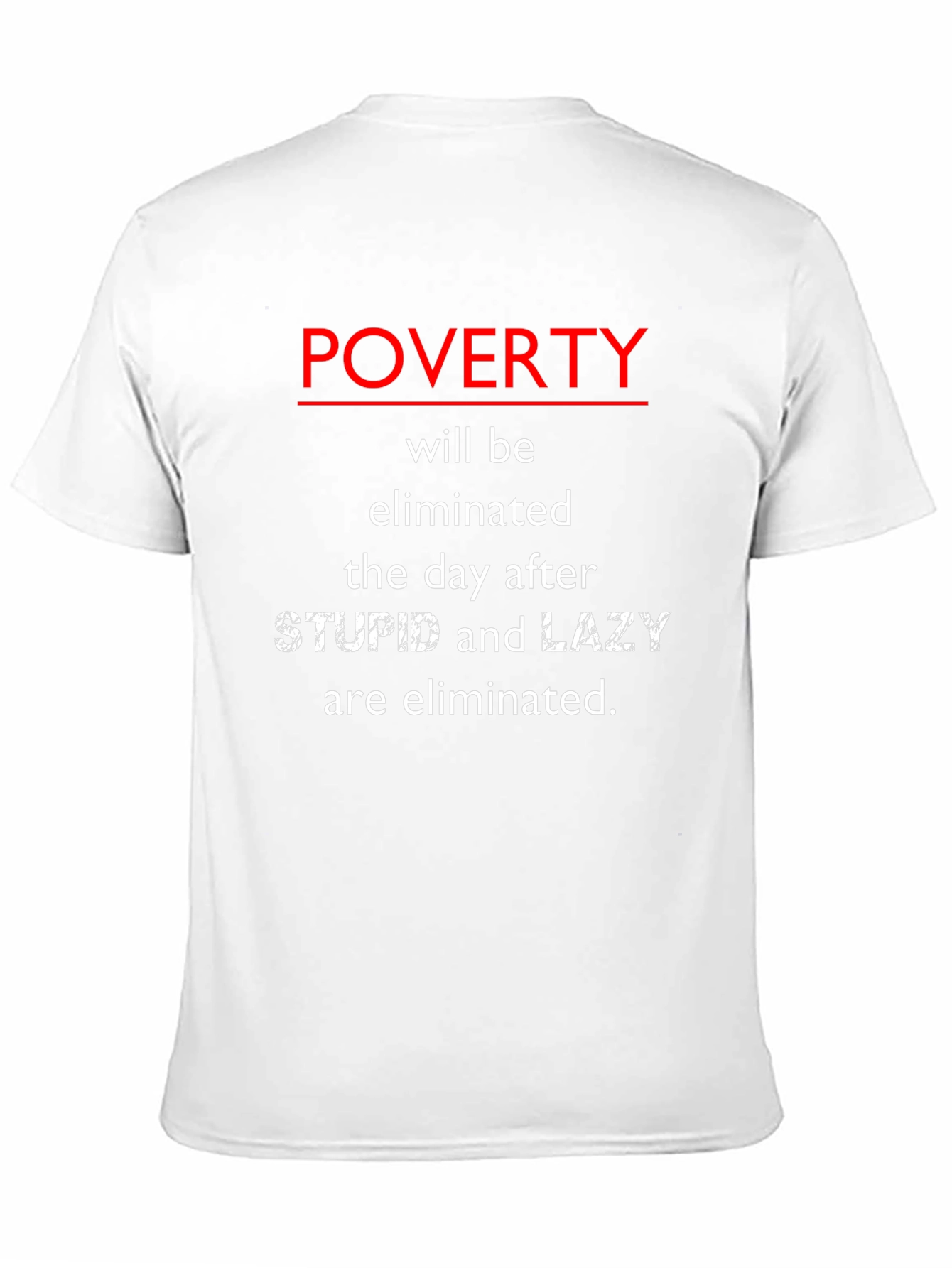 Poverty Elimination T-Shirt - Black