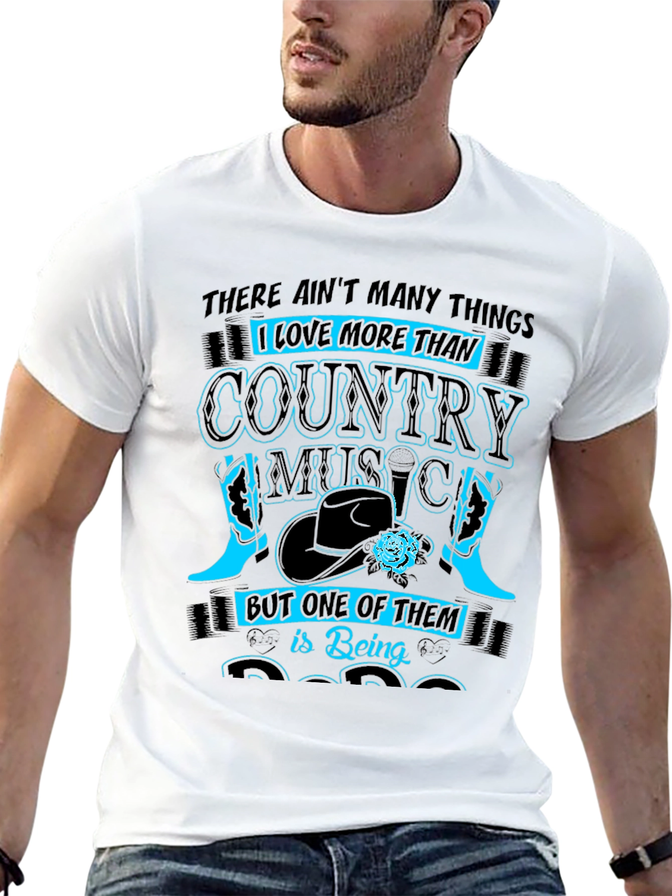 Country Music Fan T-Shirt - Black