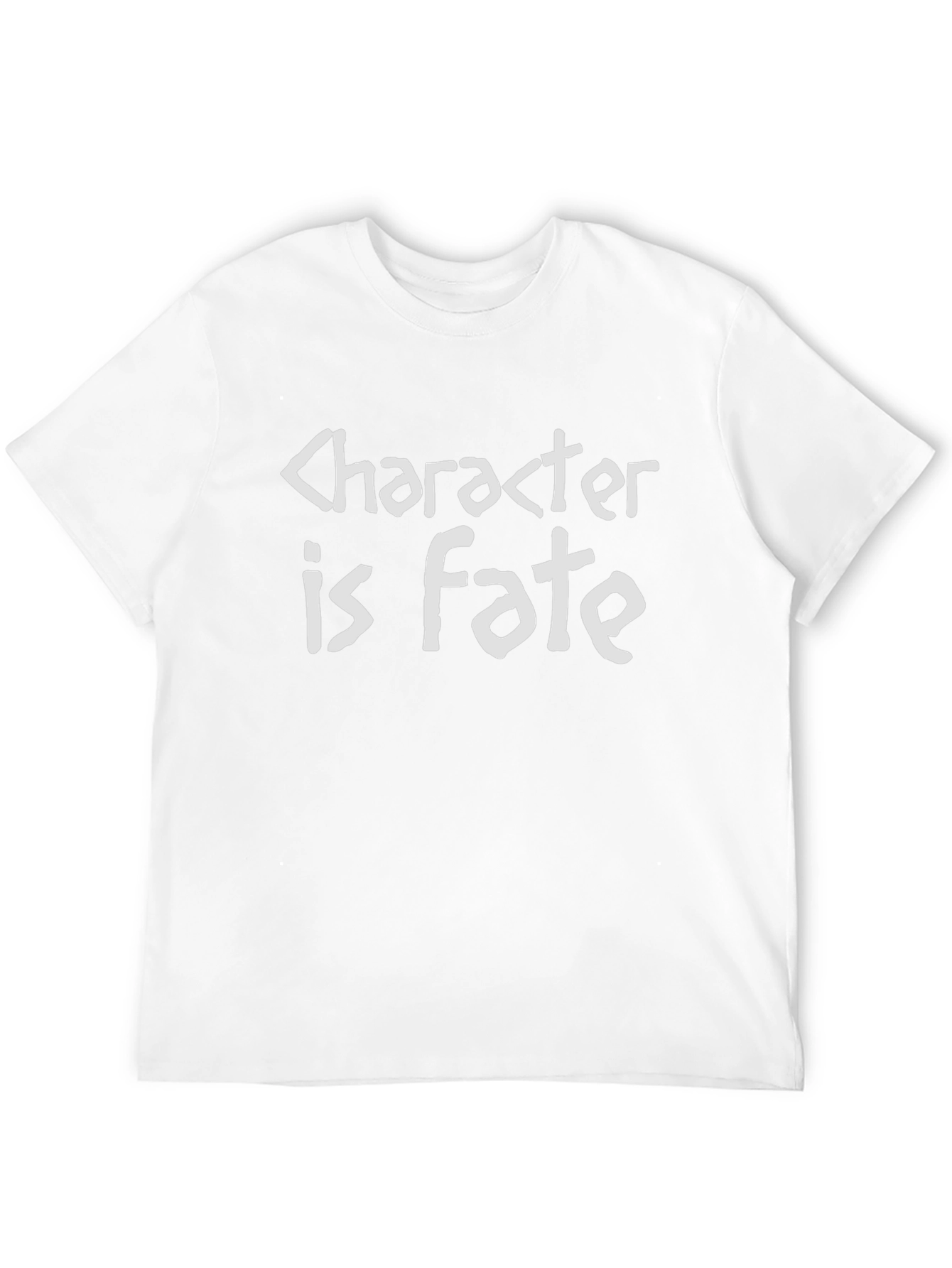 Character is Fate T-Shirt - Black Crew Neck Tee
