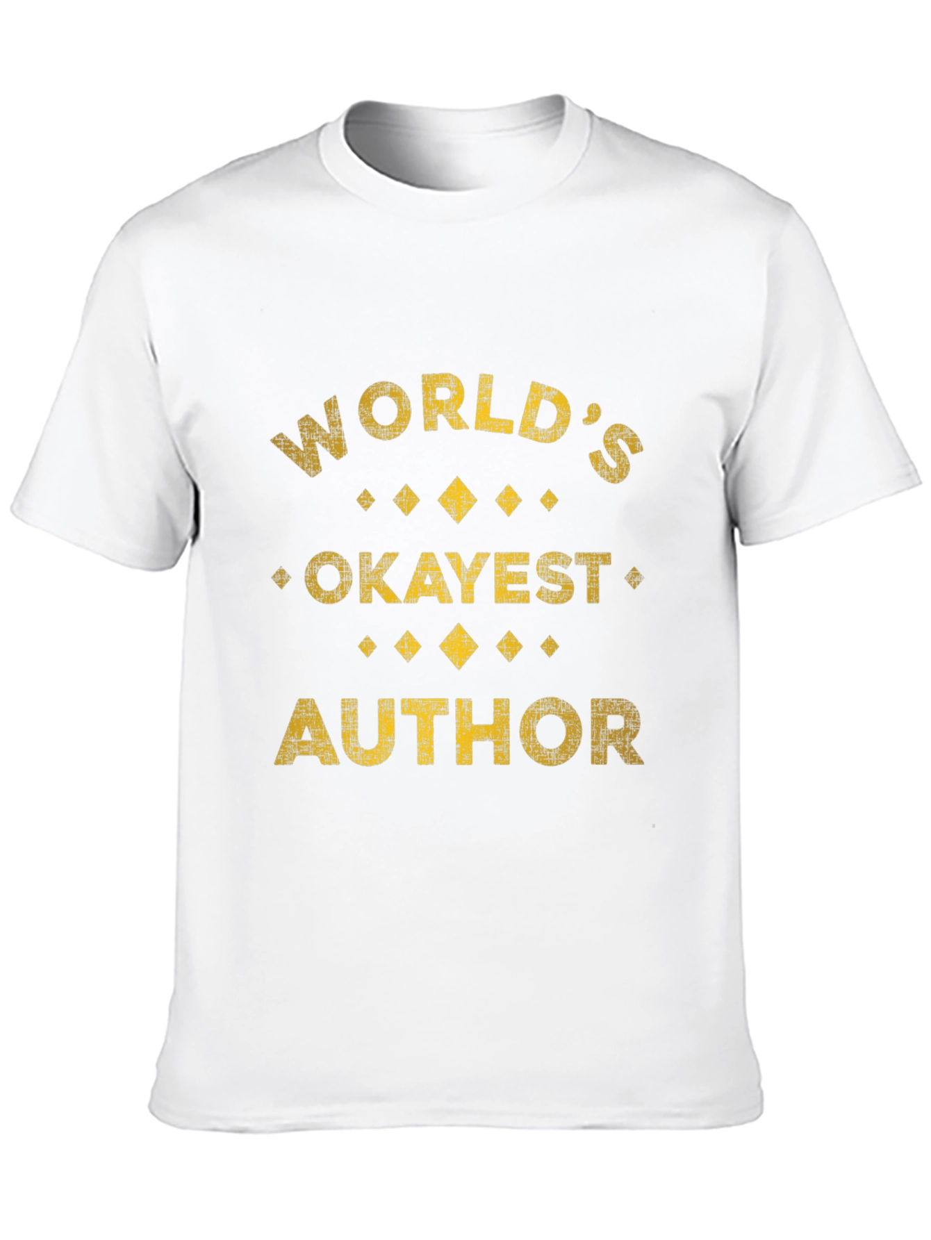 Worlds Okayest Author Novelty T-Shirt