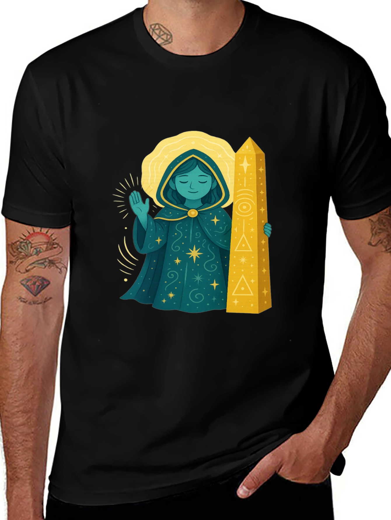 Mystical Mage Black T-Shirt