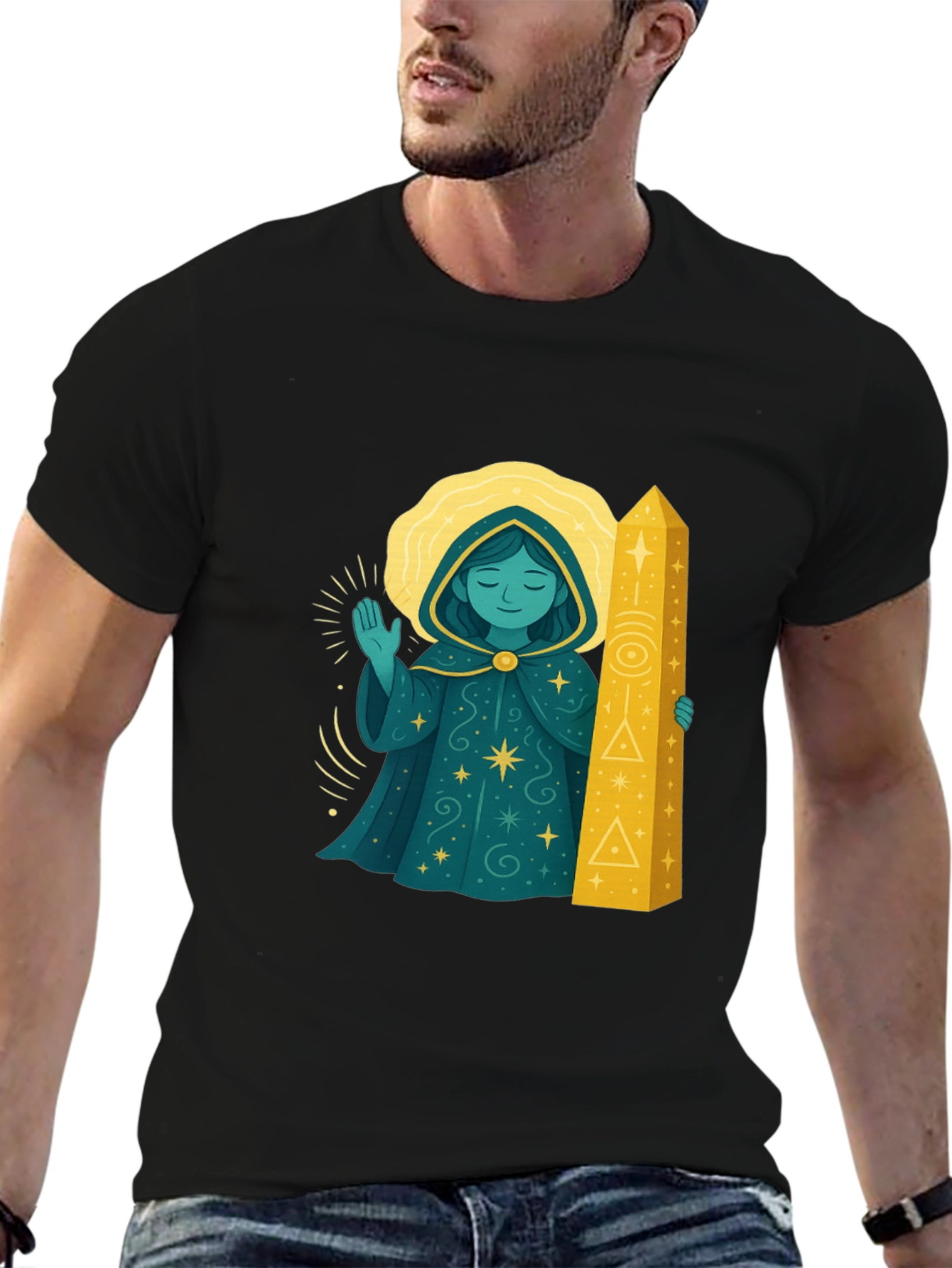 Mystical Mage Black T-Shirt