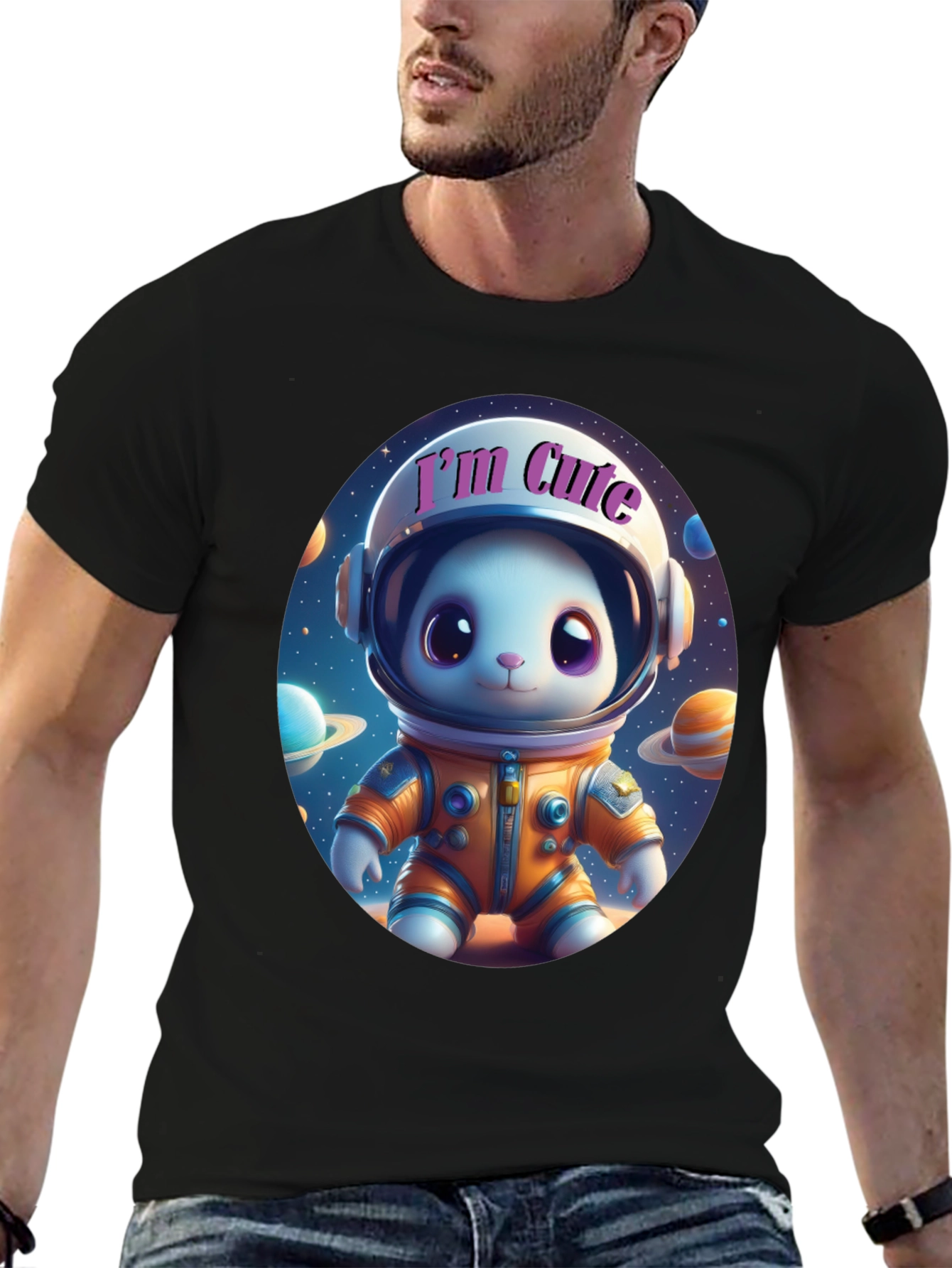 Cute Astronaut Bunny T-Shirt