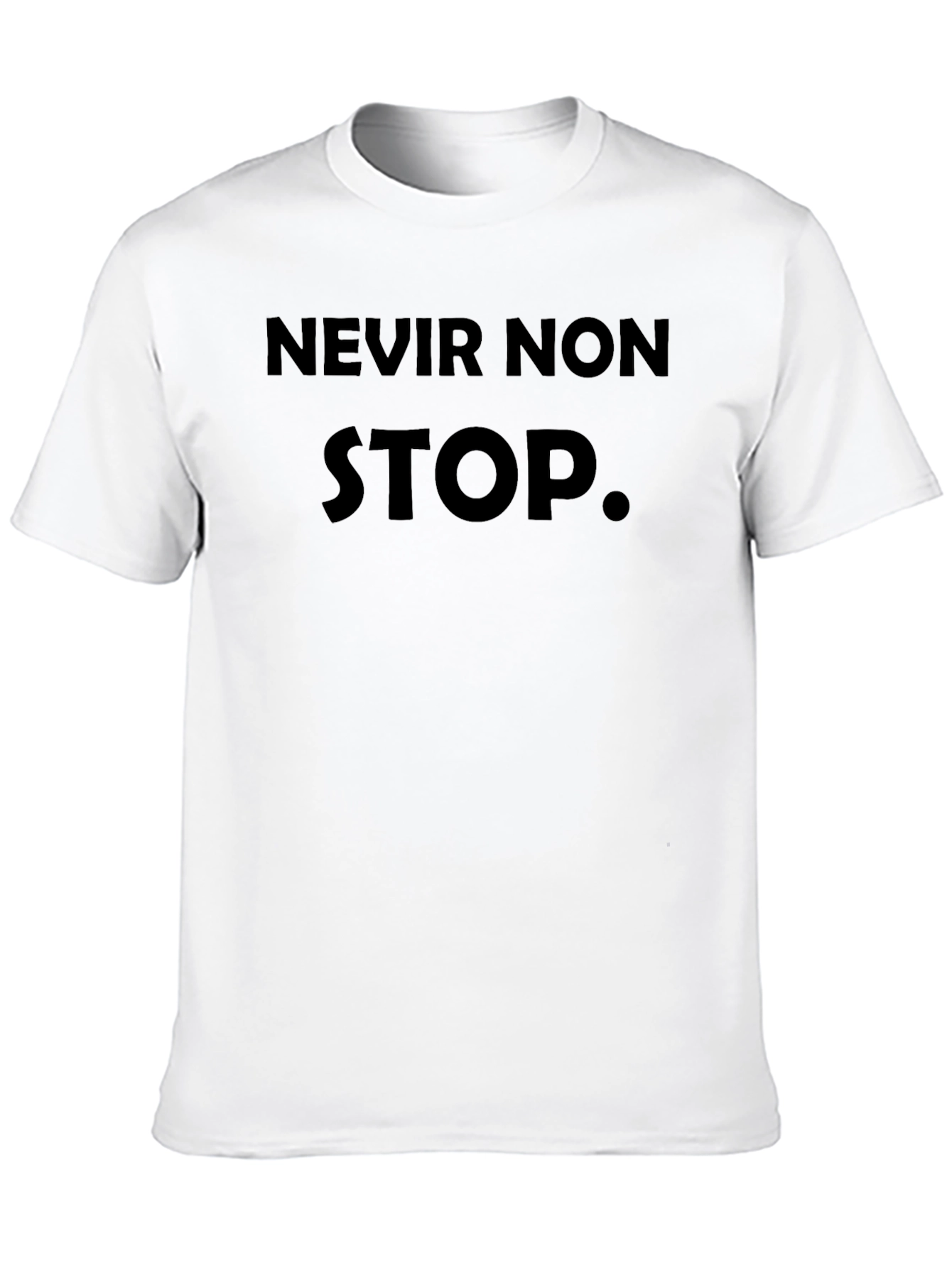 Never Non Stop Black T-Shirt