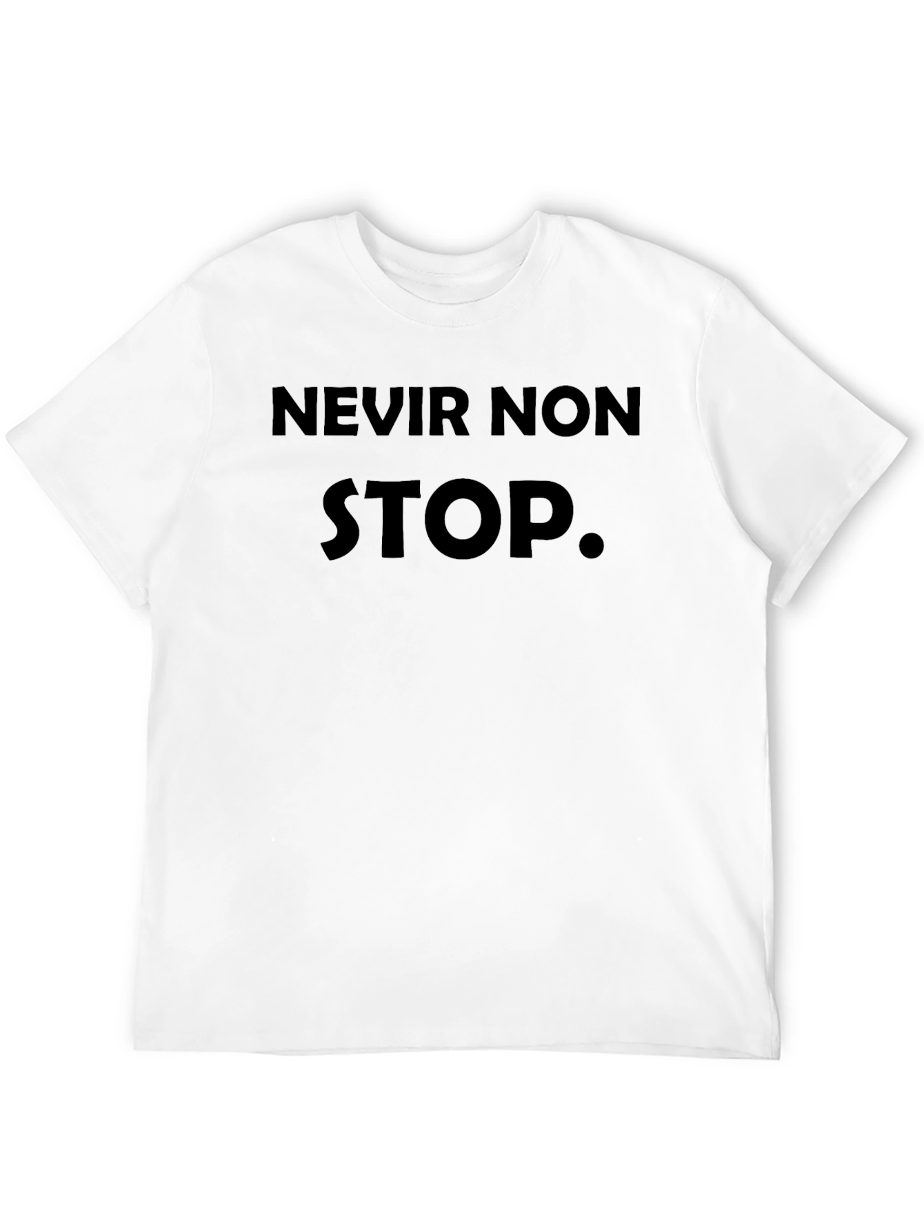 Never Non Stop Black T-Shirt