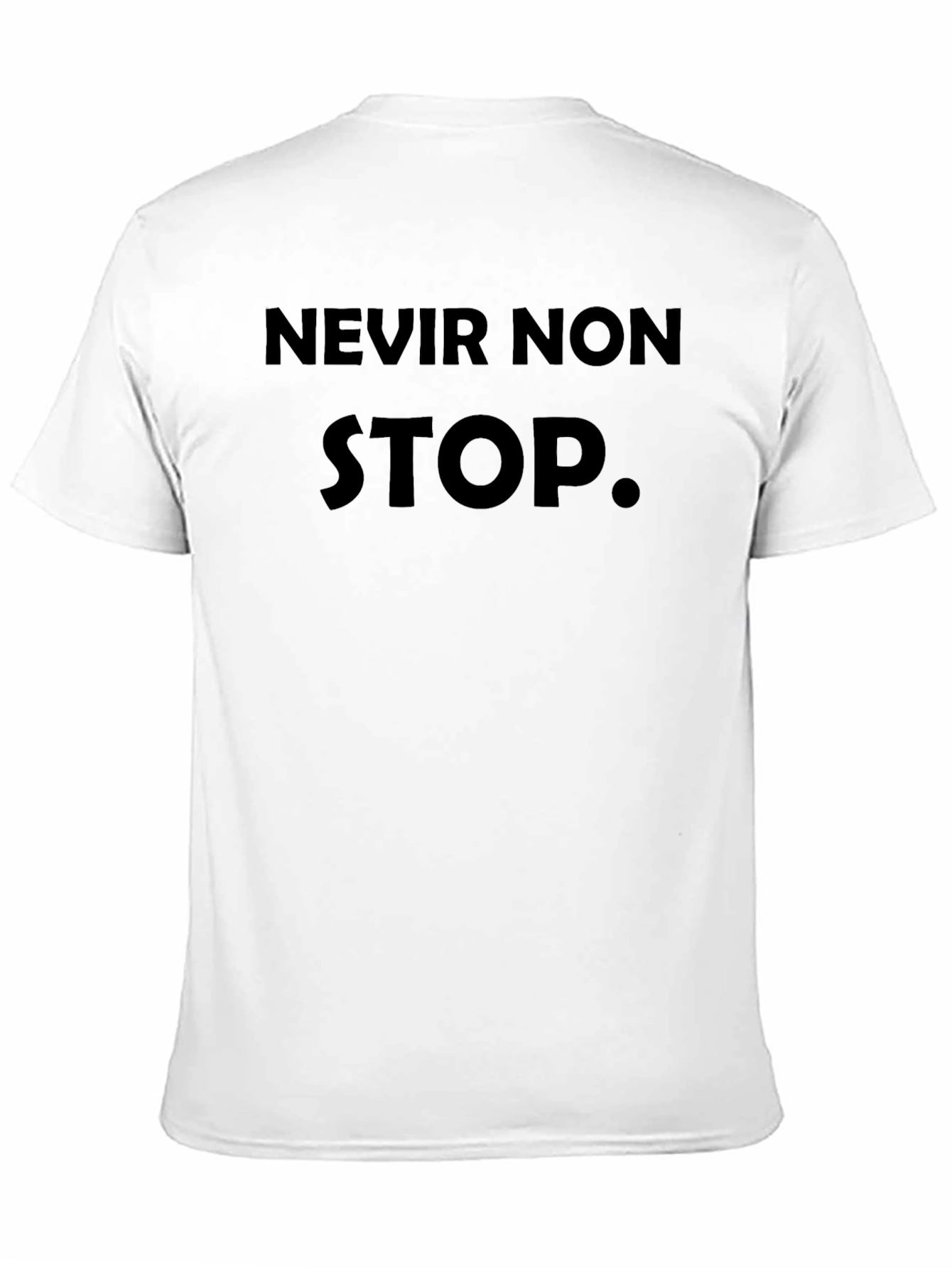 Never Non Stop Black T-Shirt