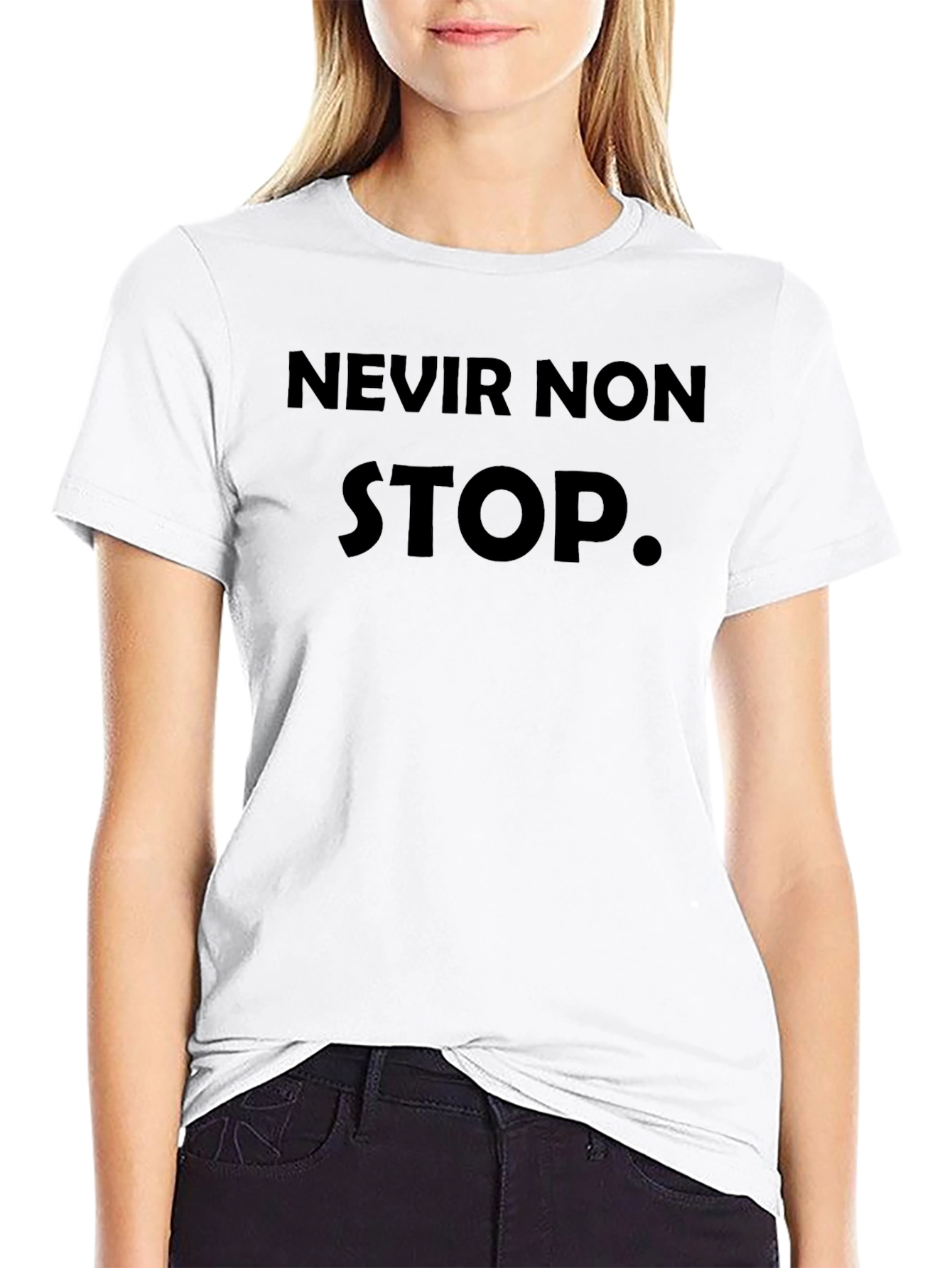 Never Non Stop Black T-Shirt