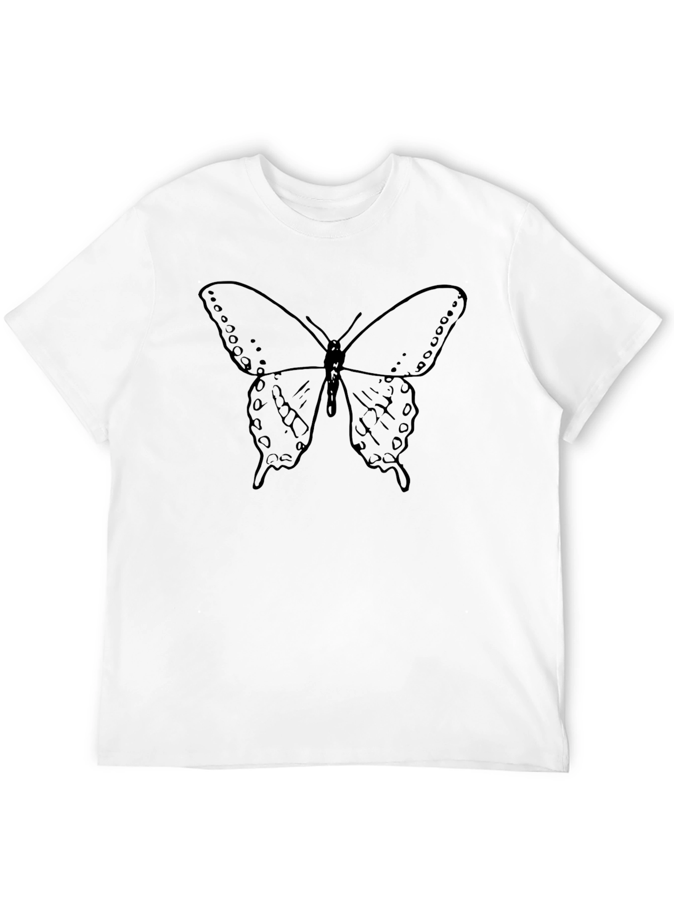 Butterfly Graphic Tee - Classic Black Unisex T-Shirt