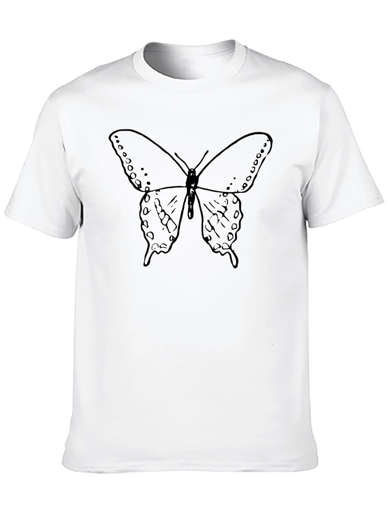 Butterfly Graphic Tee - Classic Black Unisex T-Shirt