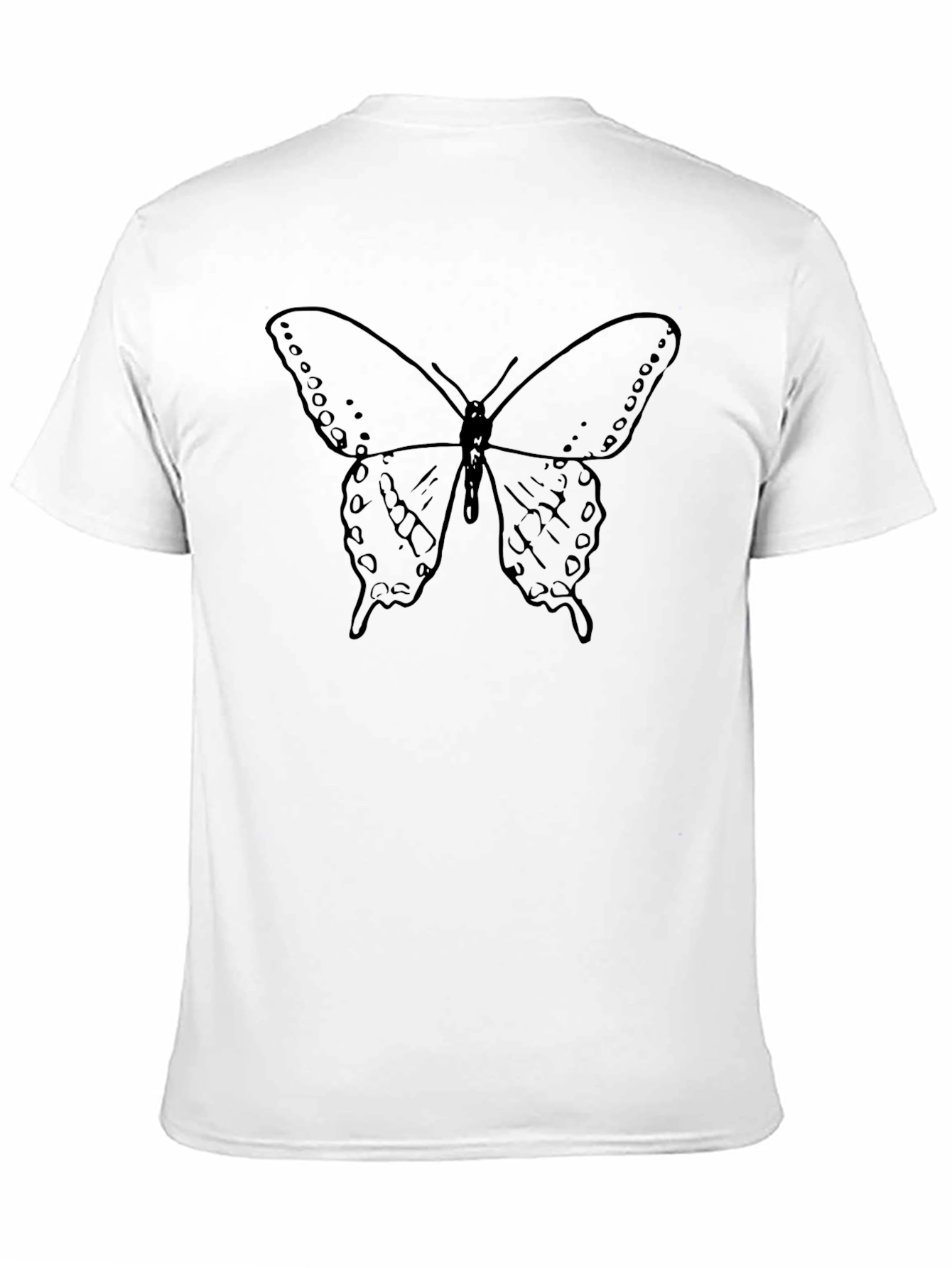 Butterfly Graphic Tee - Classic Black Unisex T-Shirt
