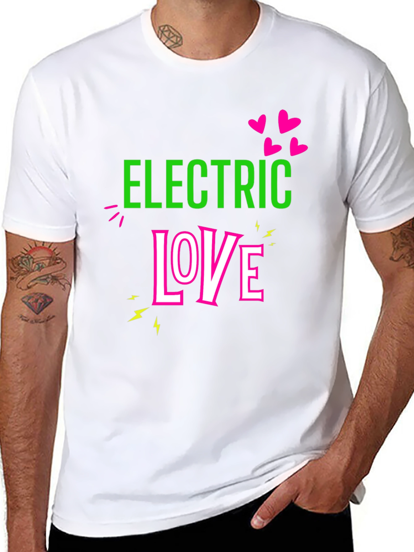 Electric Love Graphic T-Shirt - Black