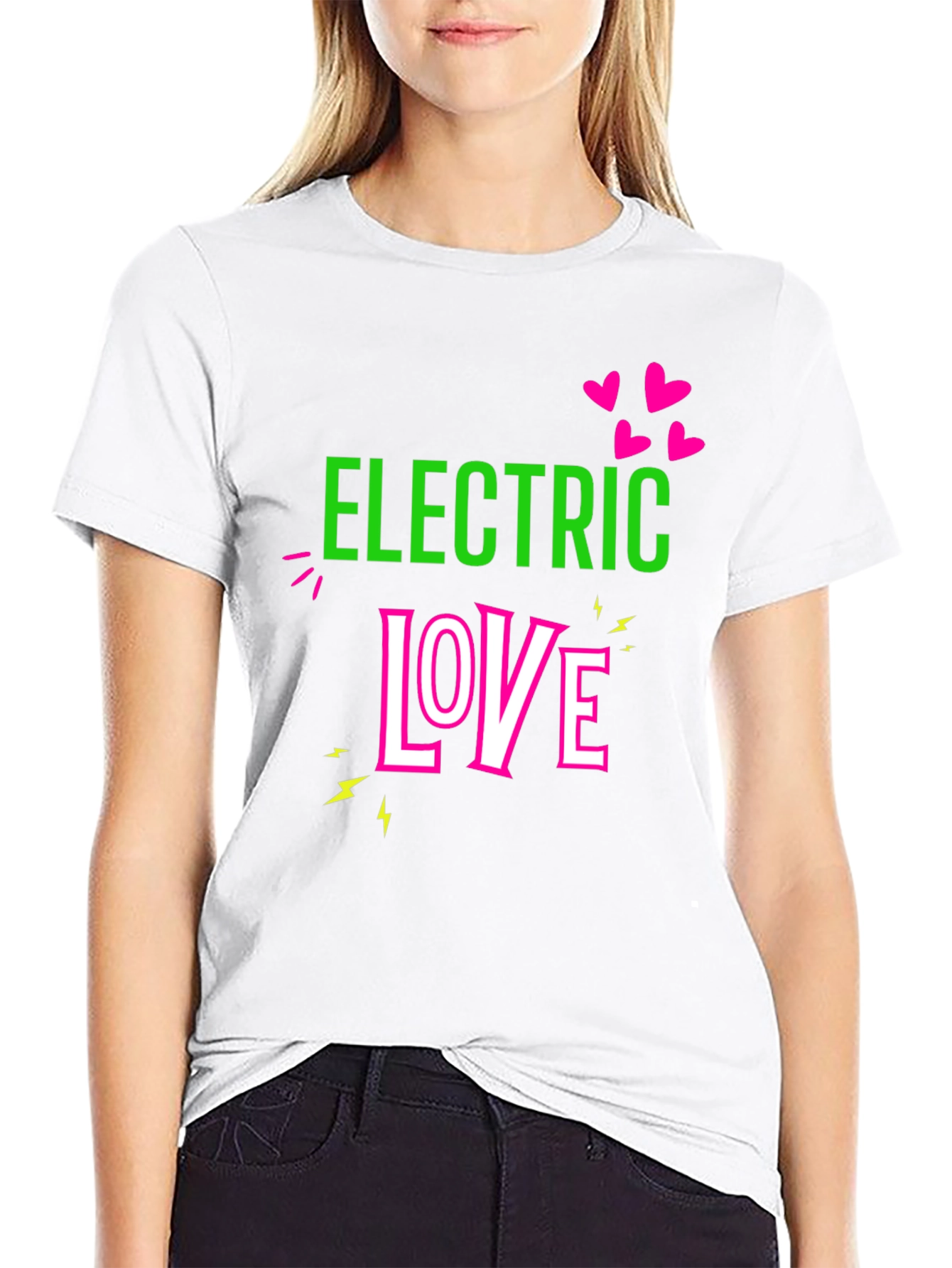 Electric Love Graphic T-Shirt - Black