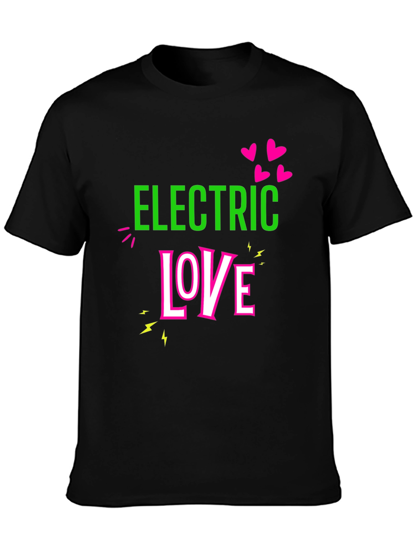 Electric Love Graphic T-Shirt - Black
