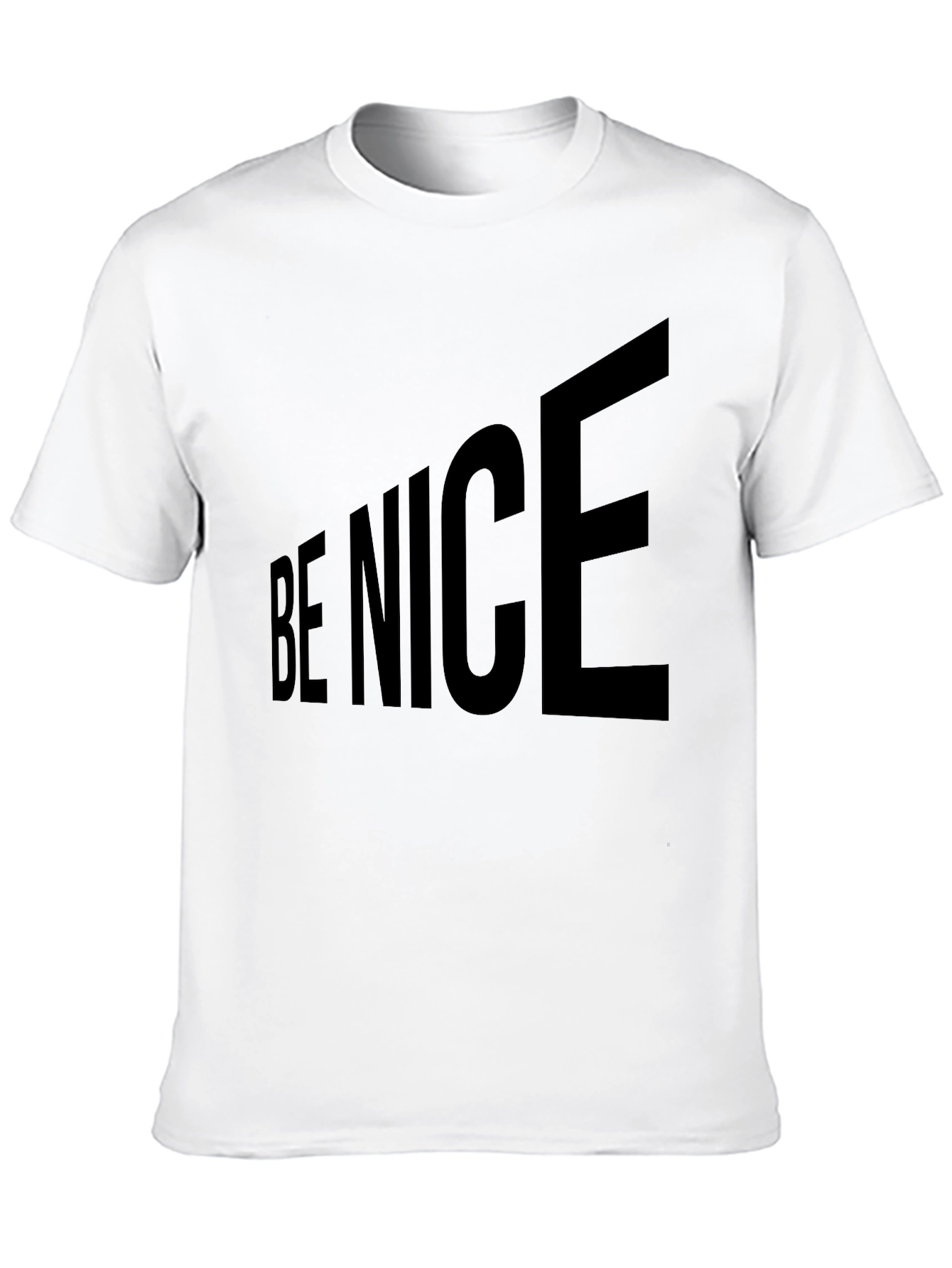 Be Nice Black Graphic Tee - Casual Style