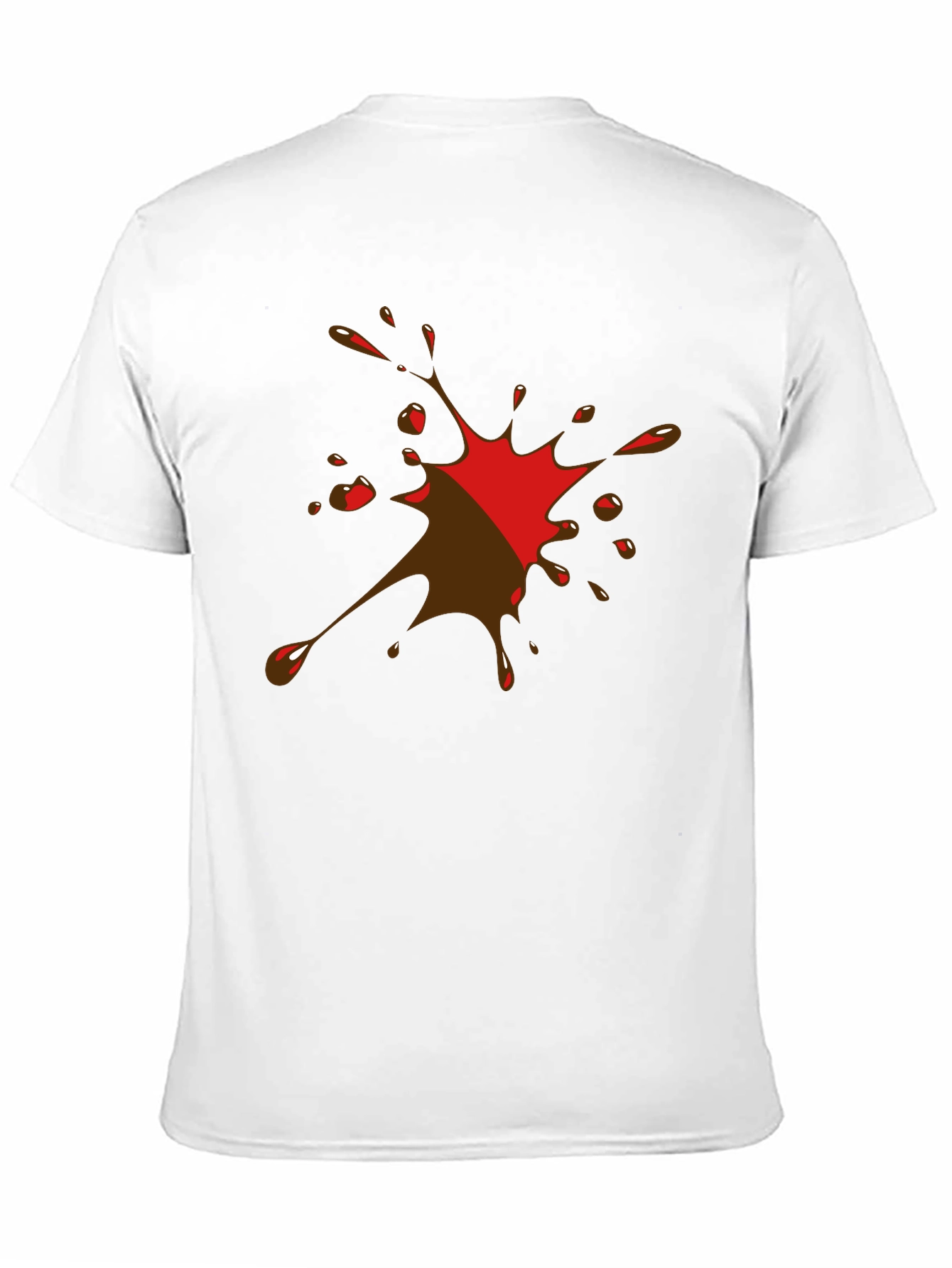 Abstract Splatter Graphic Tee - Mens Black T-Shirt