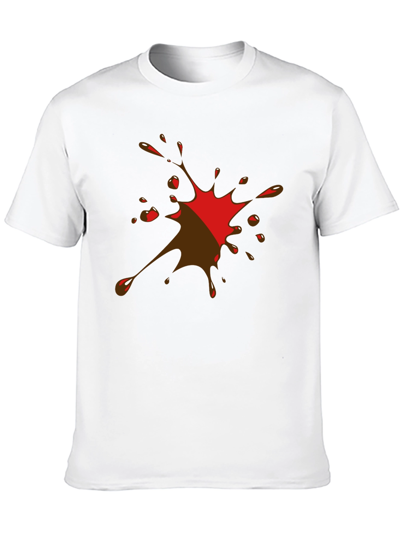 Abstract Splatter Graphic Tee - Mens Black T-Shirt
