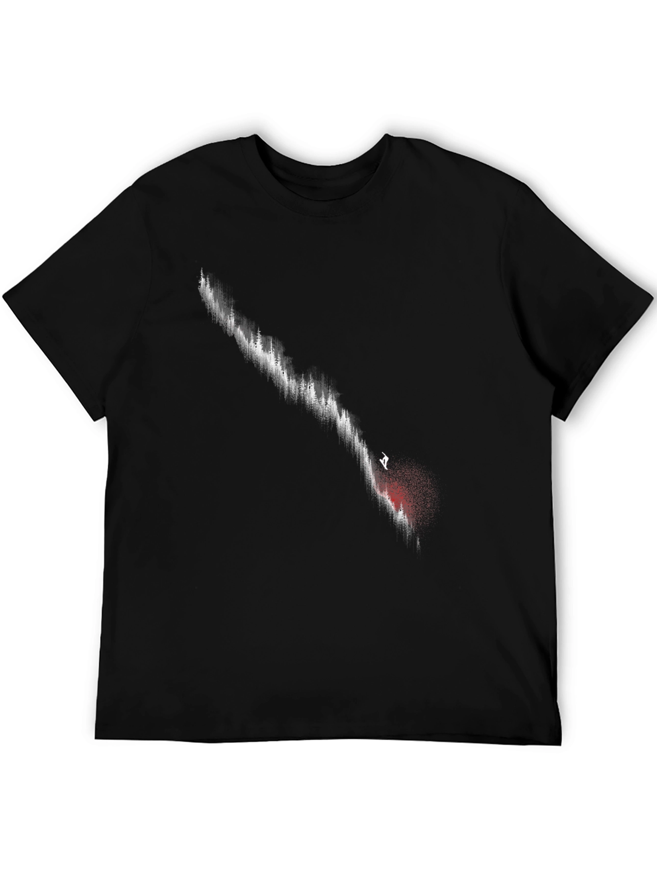 Abstract Graphic Print Black T-Shirt for Men