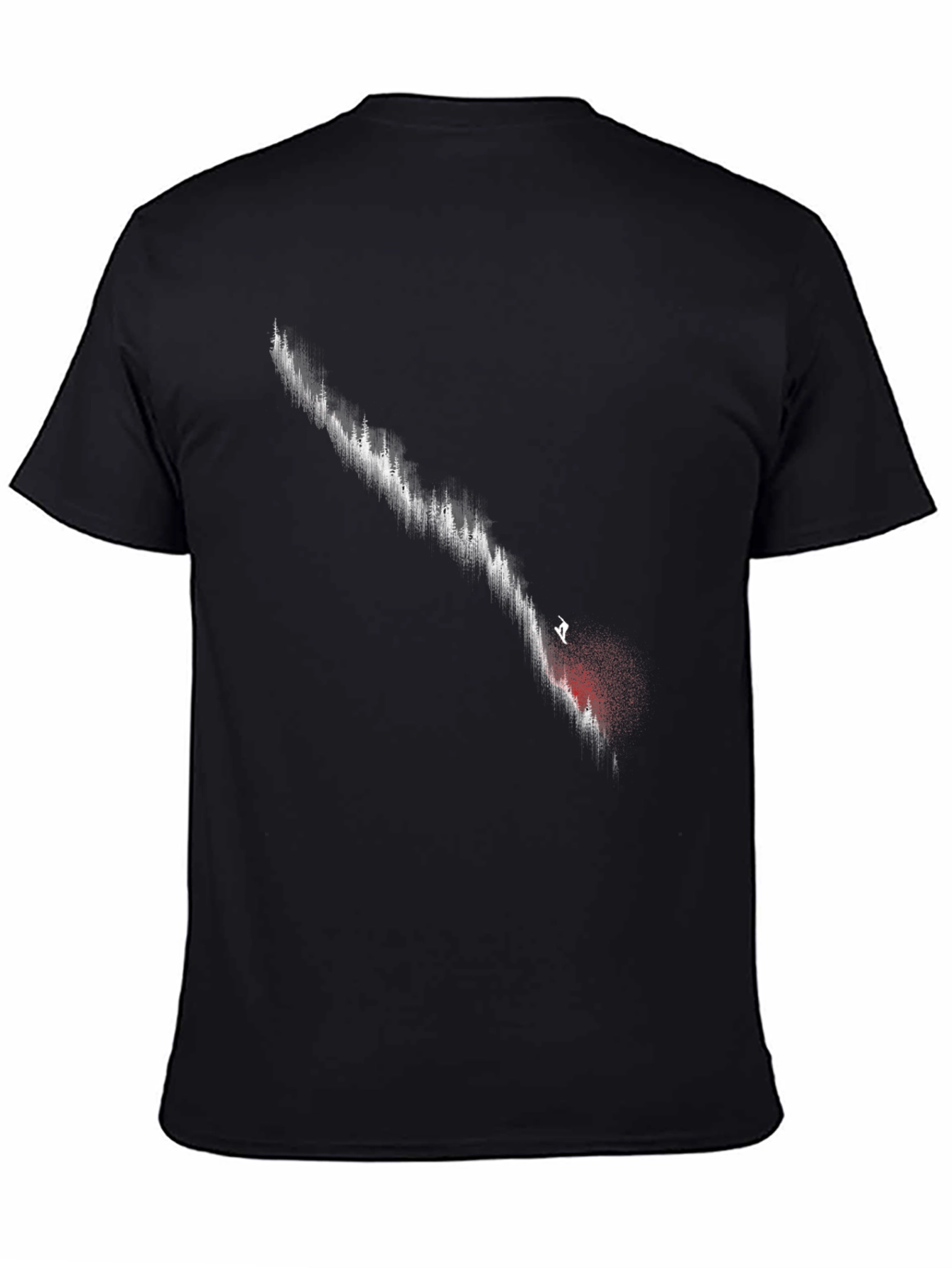Abstract Graphic Print Black T-Shirt for Men