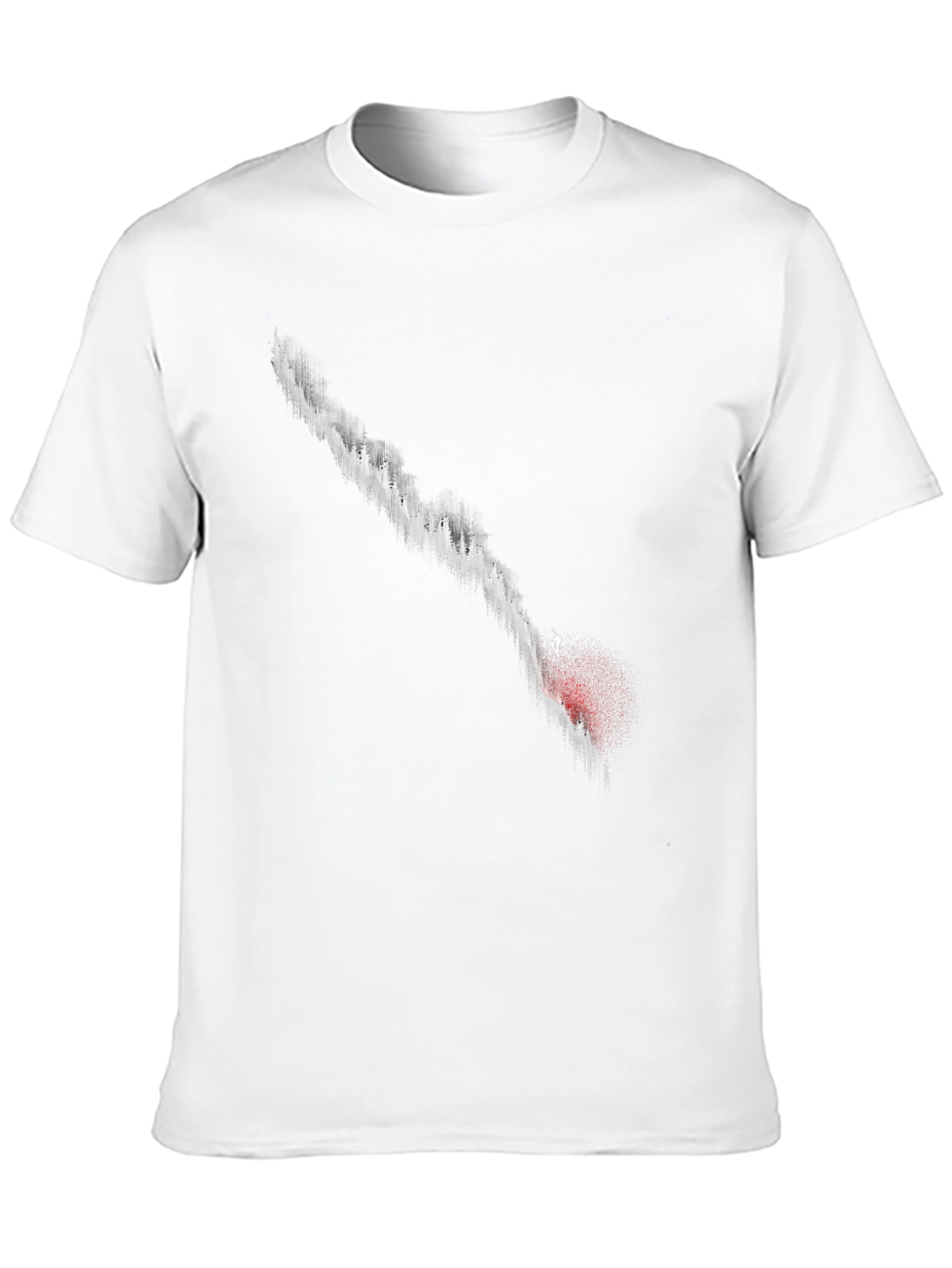 Abstract Graphic Print Black T-Shirt for Men