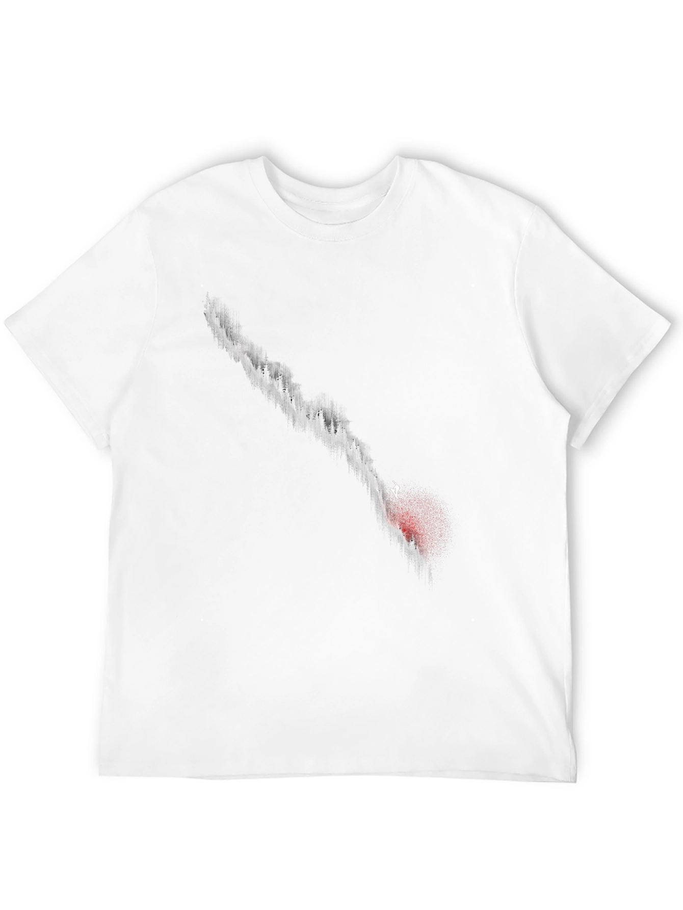 Abstract Graphic Print Black T-Shirt for Men