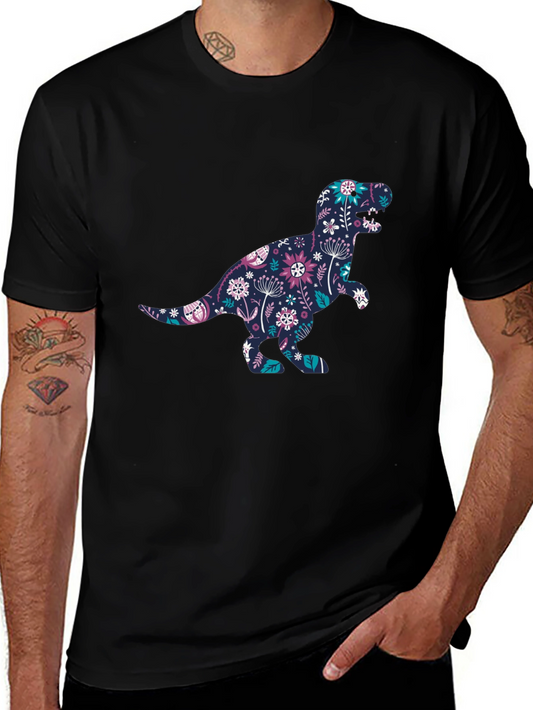 Floral Dinosaur Graphic Tee