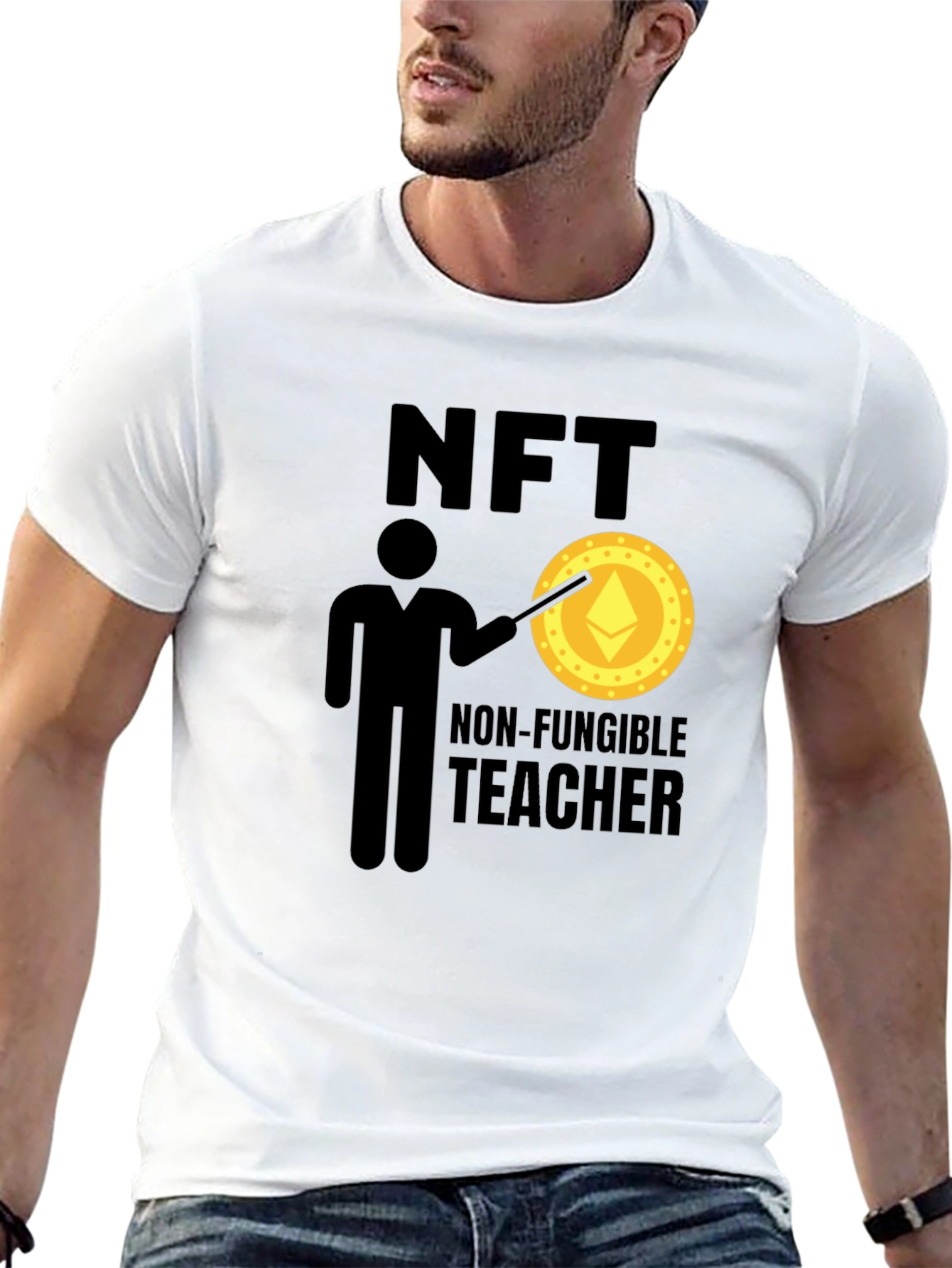 NFT Teacher T-Shirt - Non-Fungible Token Design