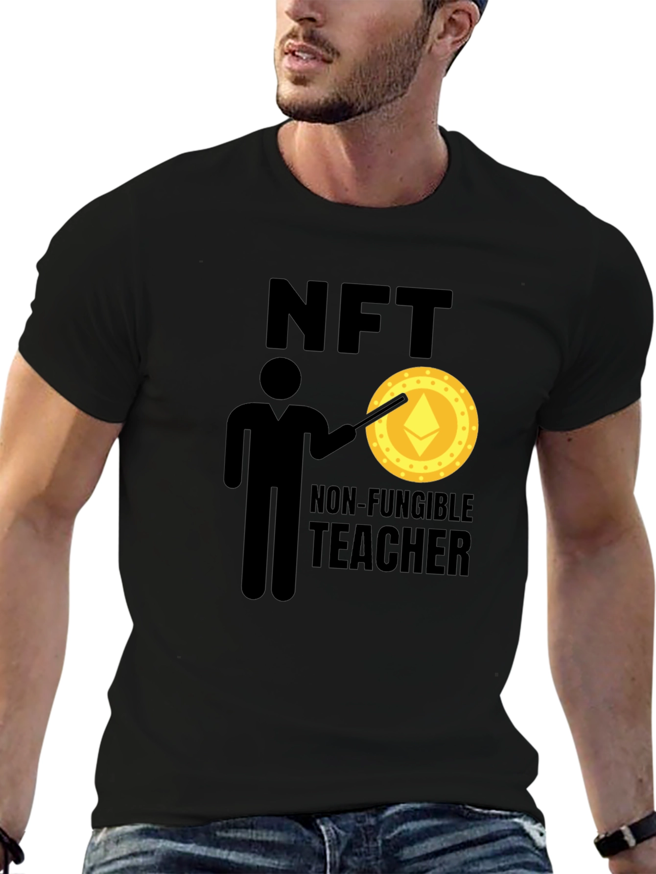 NFT Teacher T-Shirt - Non-Fungible Token Design