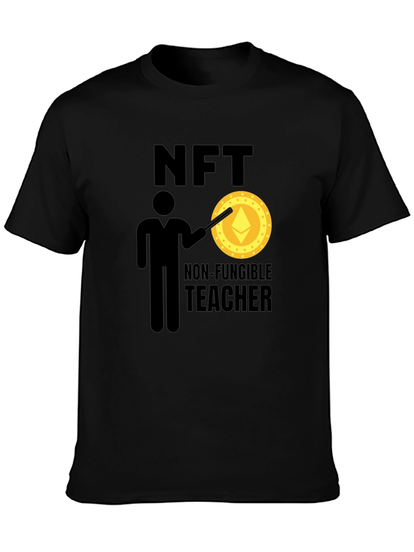 NFT Teacher T-Shirt - Non-Fungible Token Design