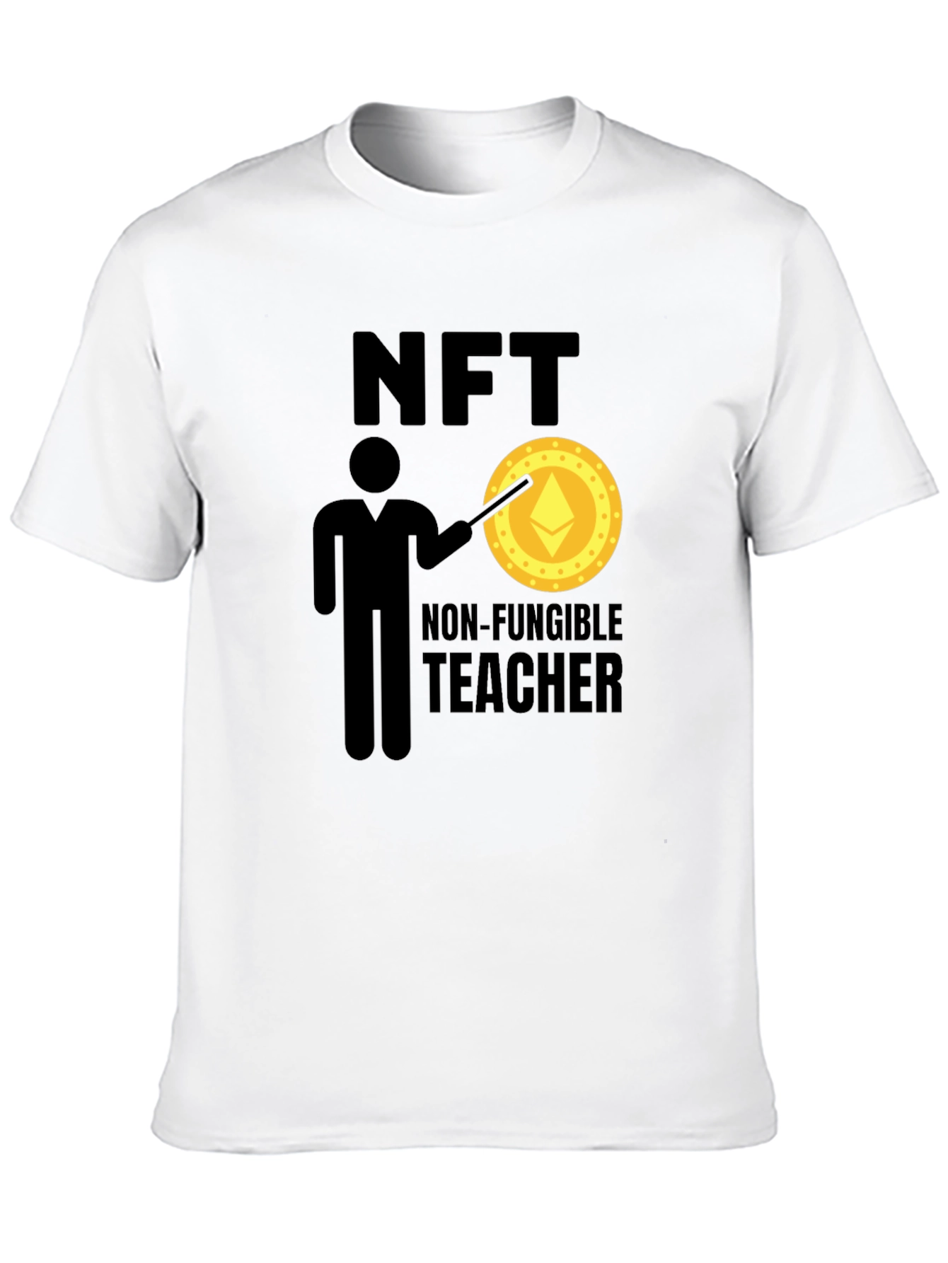 NFT Teacher T-Shirt - Non-Fungible Token Design