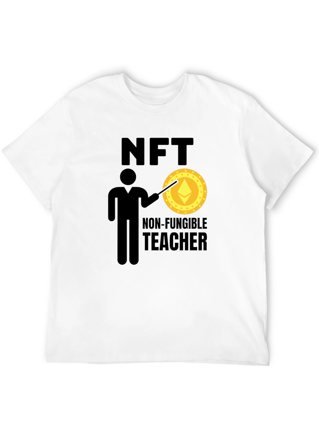 NFT Teacher T-Shirt - Non-Fungible Token Design