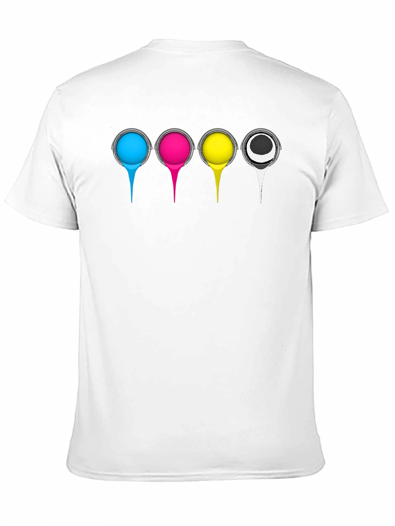 CMYK Color Print T-Shirt