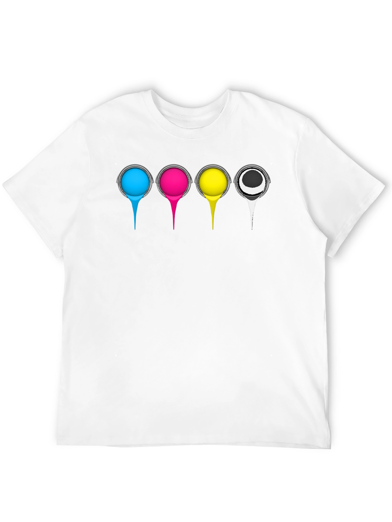 CMYK Color Print T-Shirt
