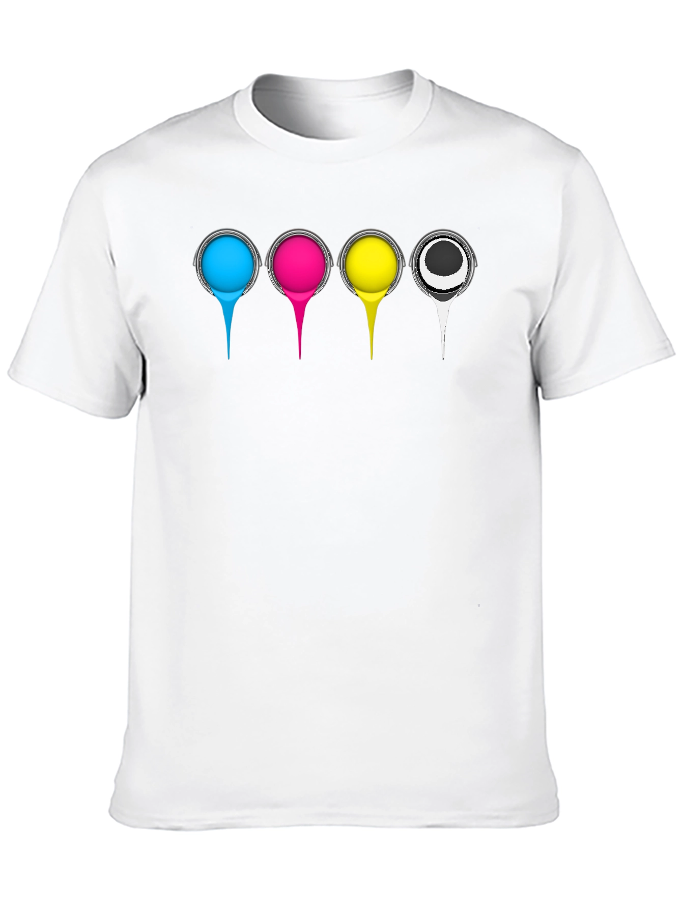 CMYK Color Print T-Shirt