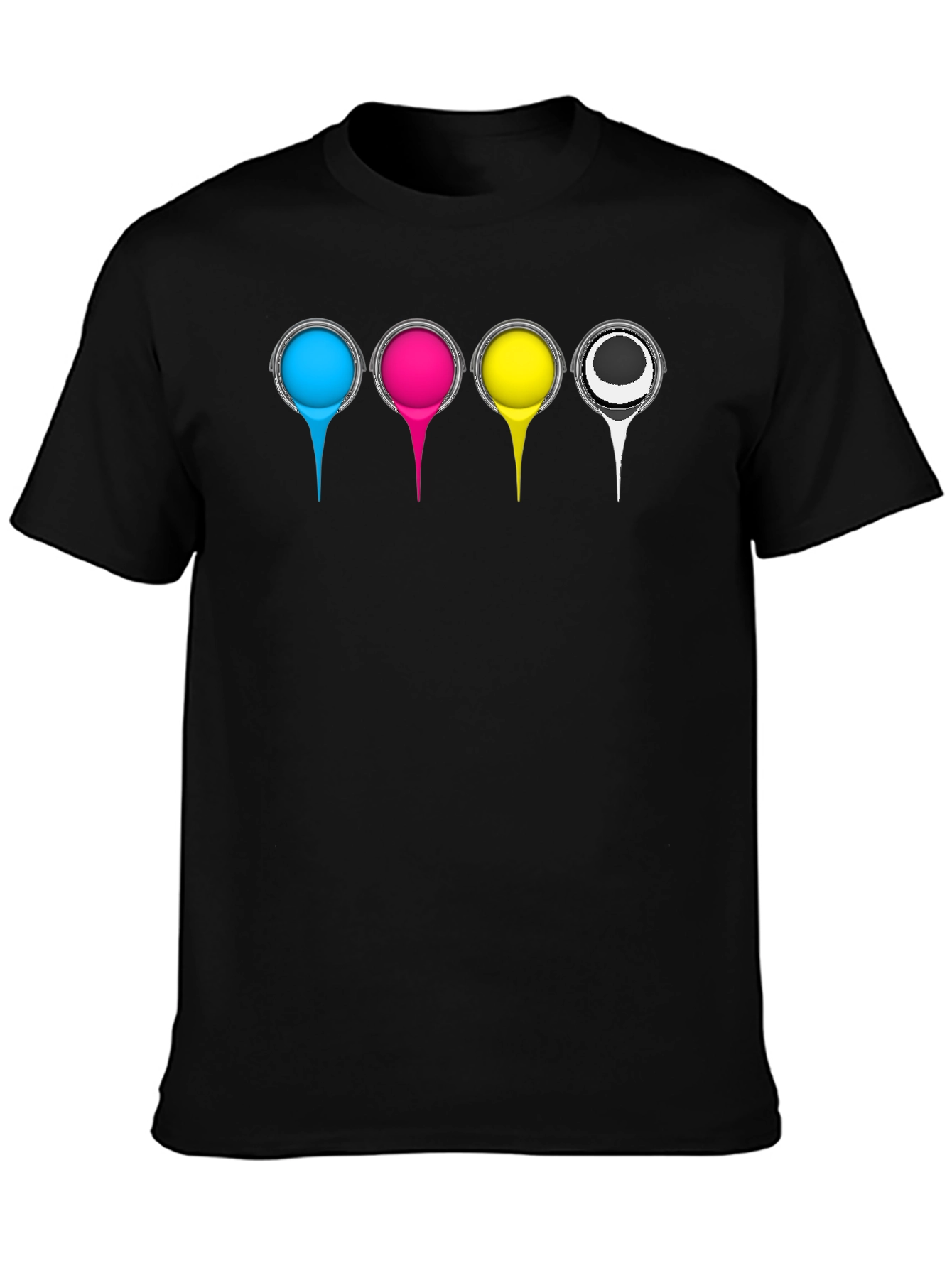 CMYK Color Print T-Shirt